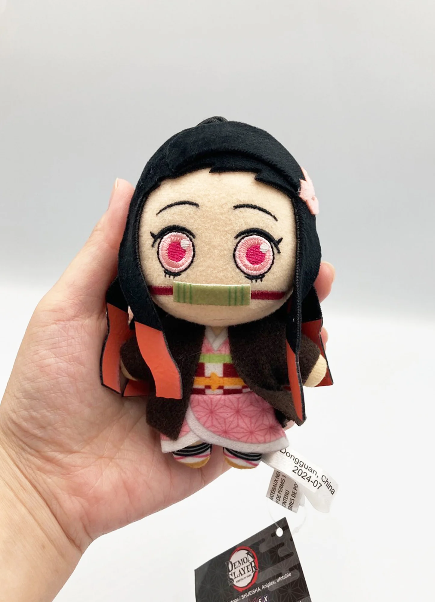 Demon Slayer - Nezuko Kamado Mini Plush w/ Spring Hook 4.5" H - Image 3