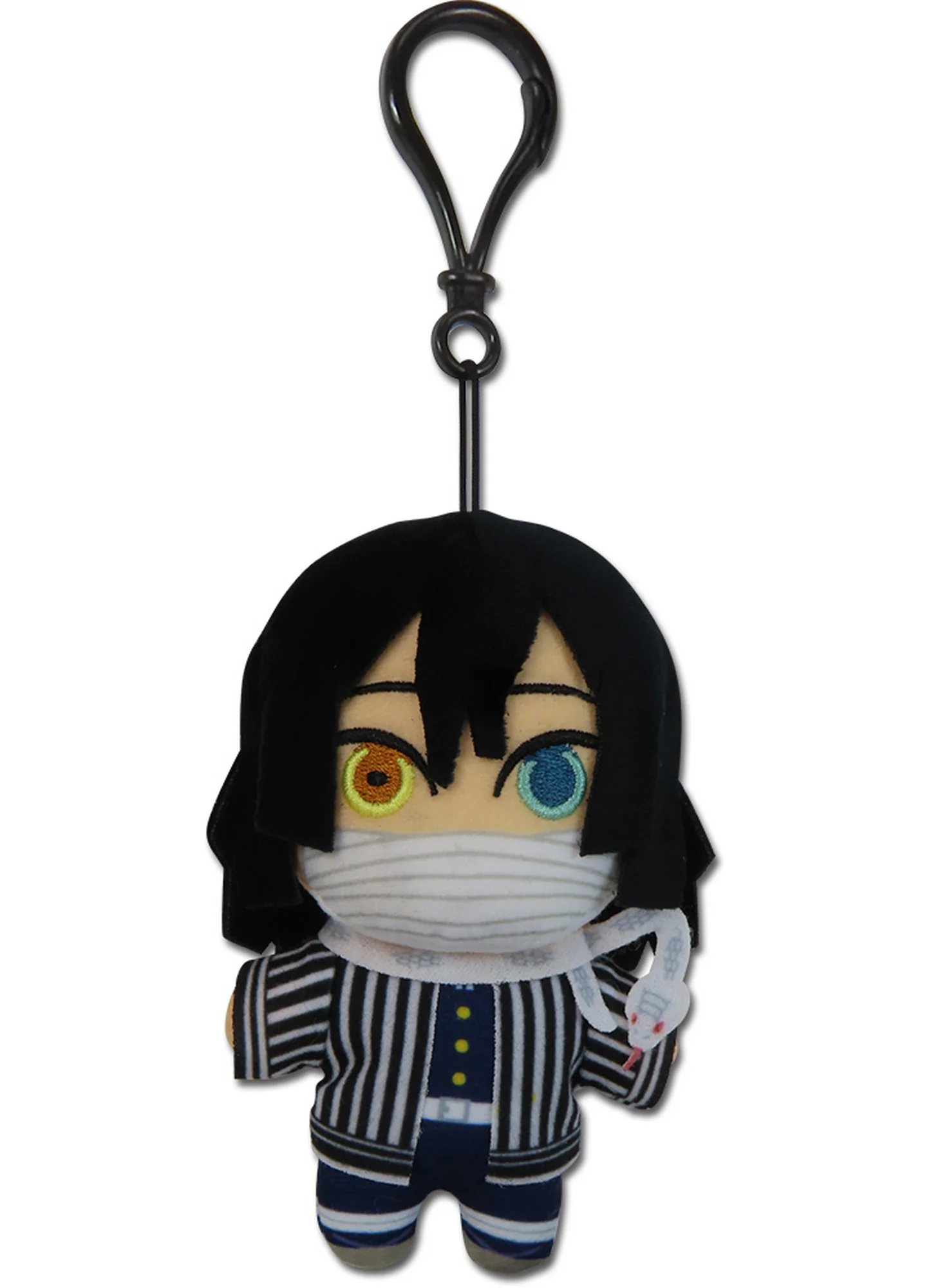 Demon Slayer - Obanai Iguro Mini Plush w/ Spring Hook 4.5" H