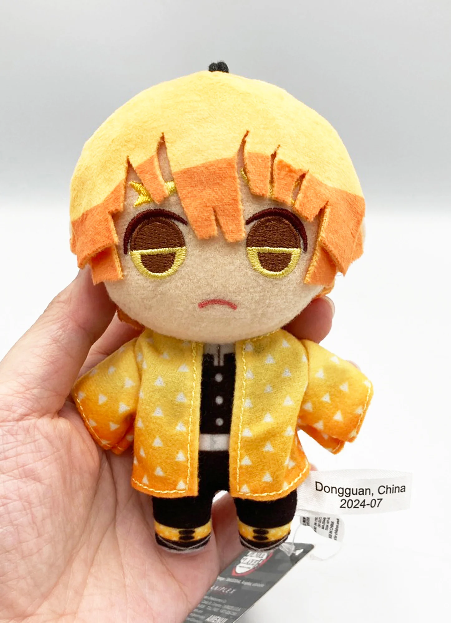 Demon Slayer - Zenitsu Agatsuma Mini Plush w/ Spring Hook 4.5" H - Image 3