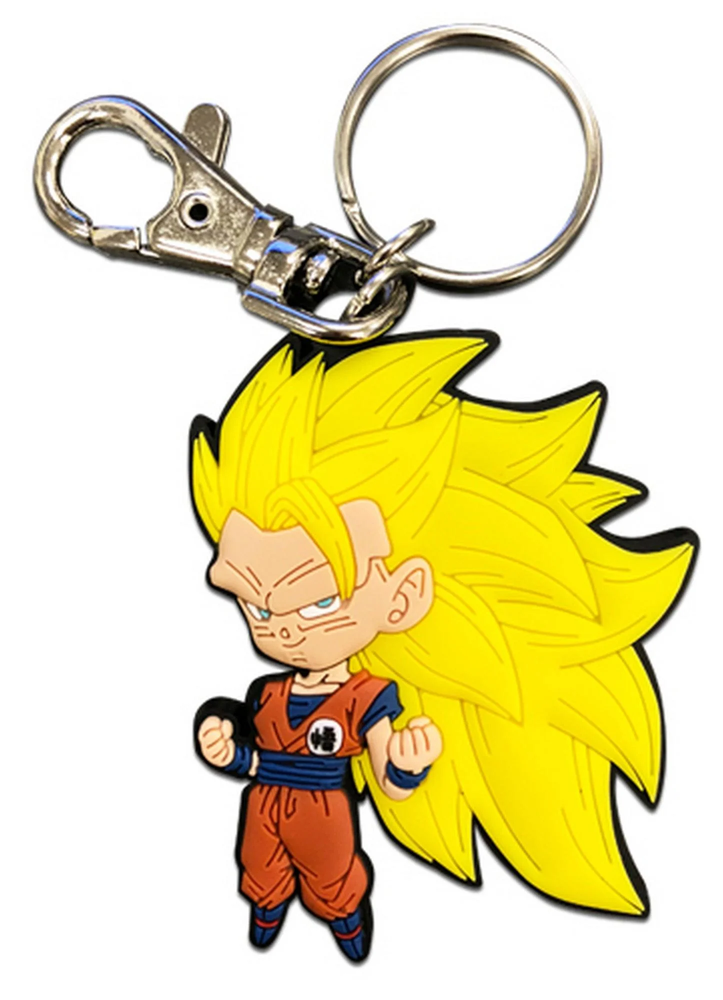 Dragon Ball Super - SD SS3 Son Goku 01 PVC Keychain 2.25"
