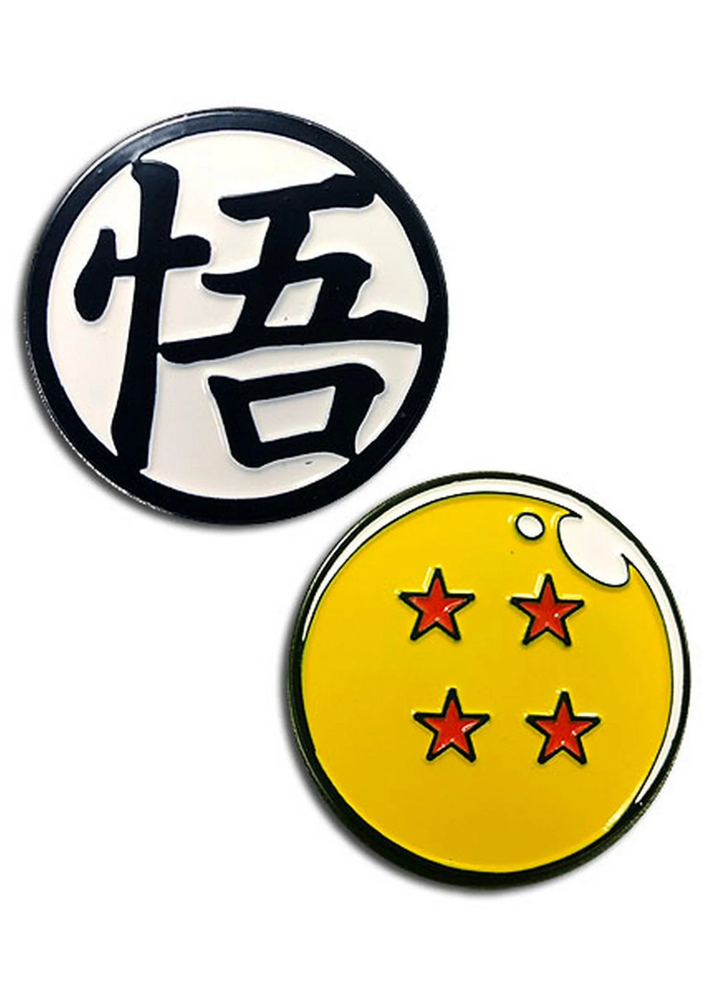 Dragon Ball Super - Dragonball # 4 & Son Goku Icon Pins