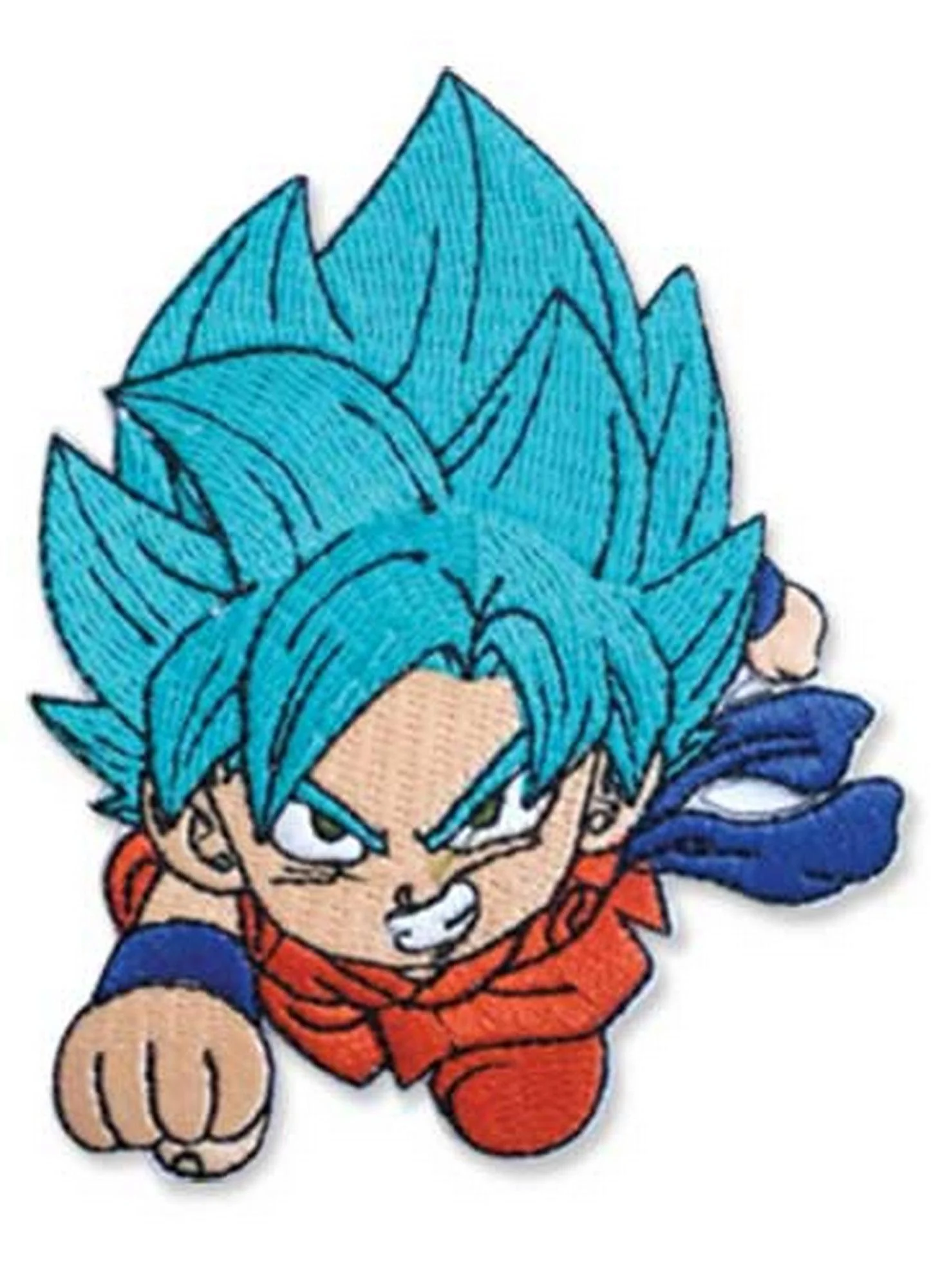 Dragon Ball Super - Son Goku SSGSS Embroidered Patch 3.5"