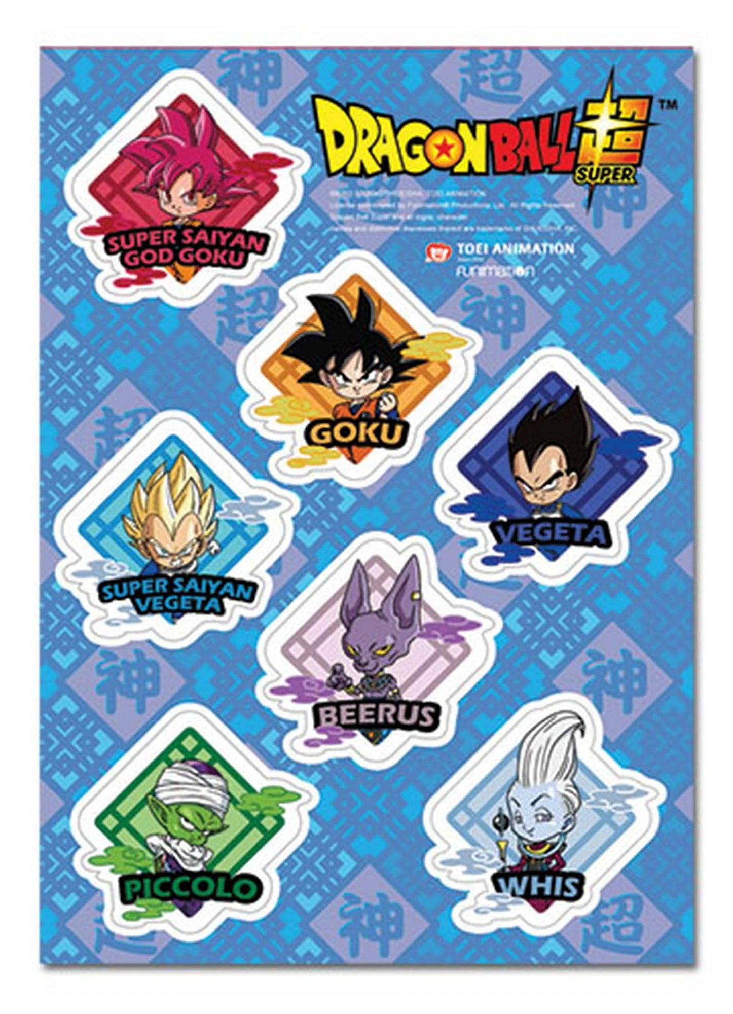 Dragon Ball Super - SD Diamond Sticker Set 5*7