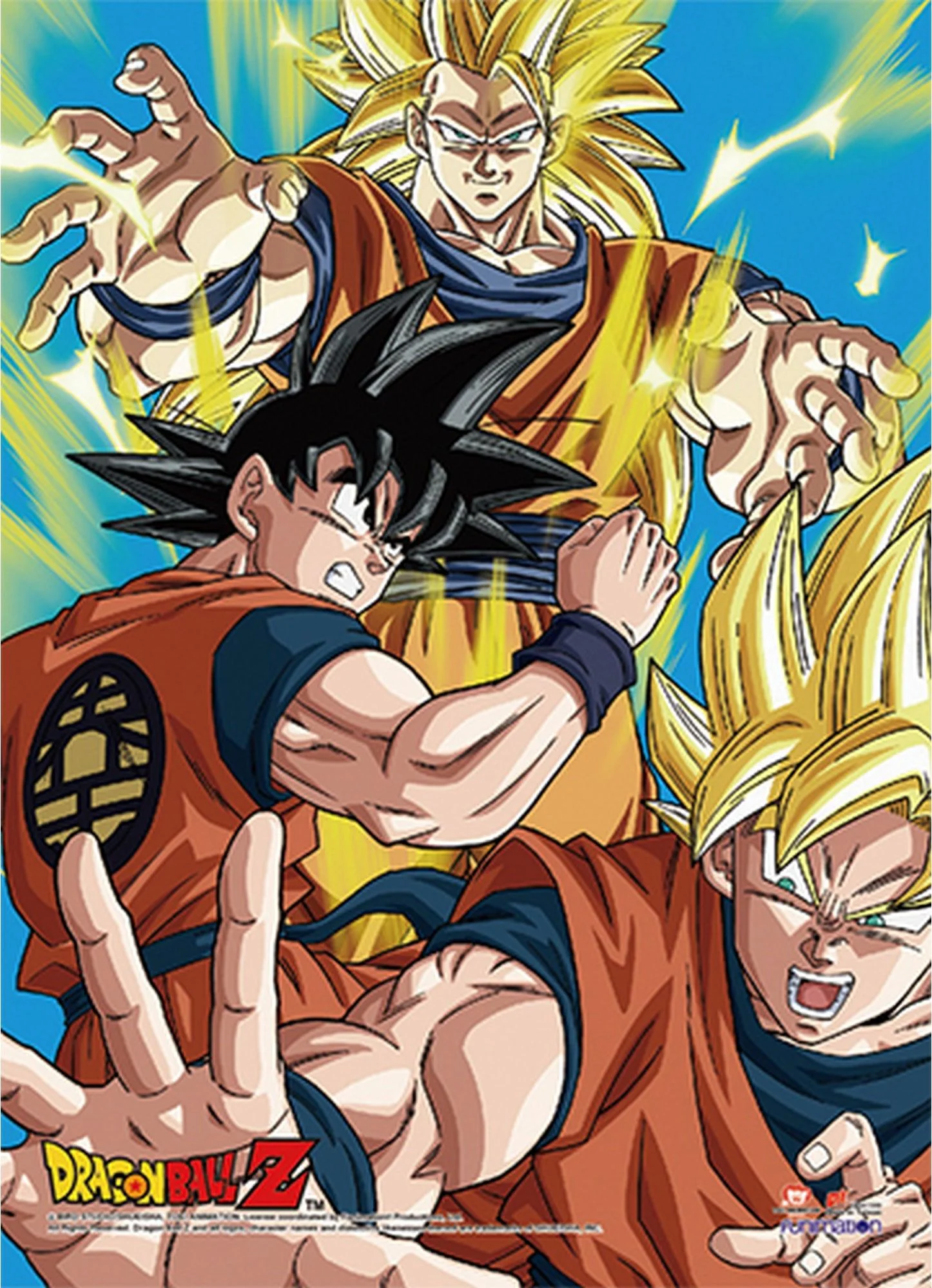 Dragon Ball Z - Son Goku Group Hi-End Wall Scroll