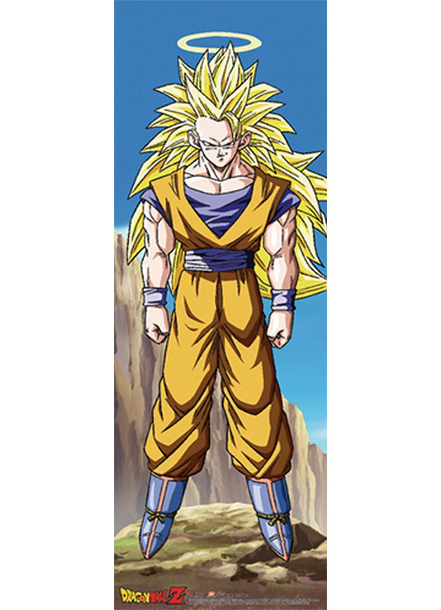Dragon Ball Z - Son Goku Super Saiya 3 Human Size Wall Scroll
