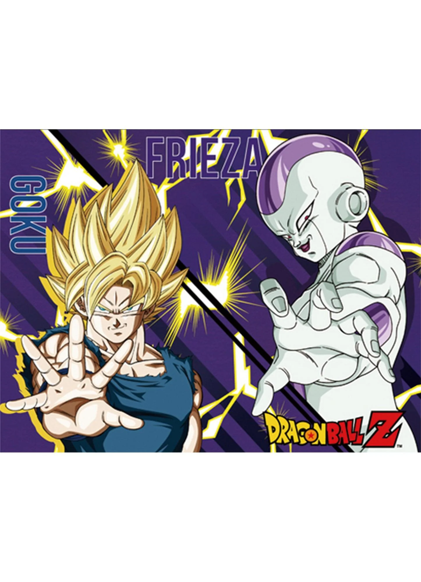 Dragon Ball Z - Super Saiyan Goku & Frieza Sublimation Throw Blanket