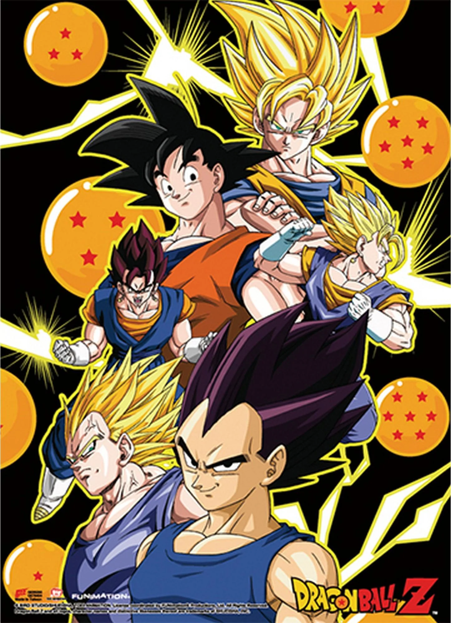 Dragon Ball Z - Vegeta & Son Goku Fabric Poster