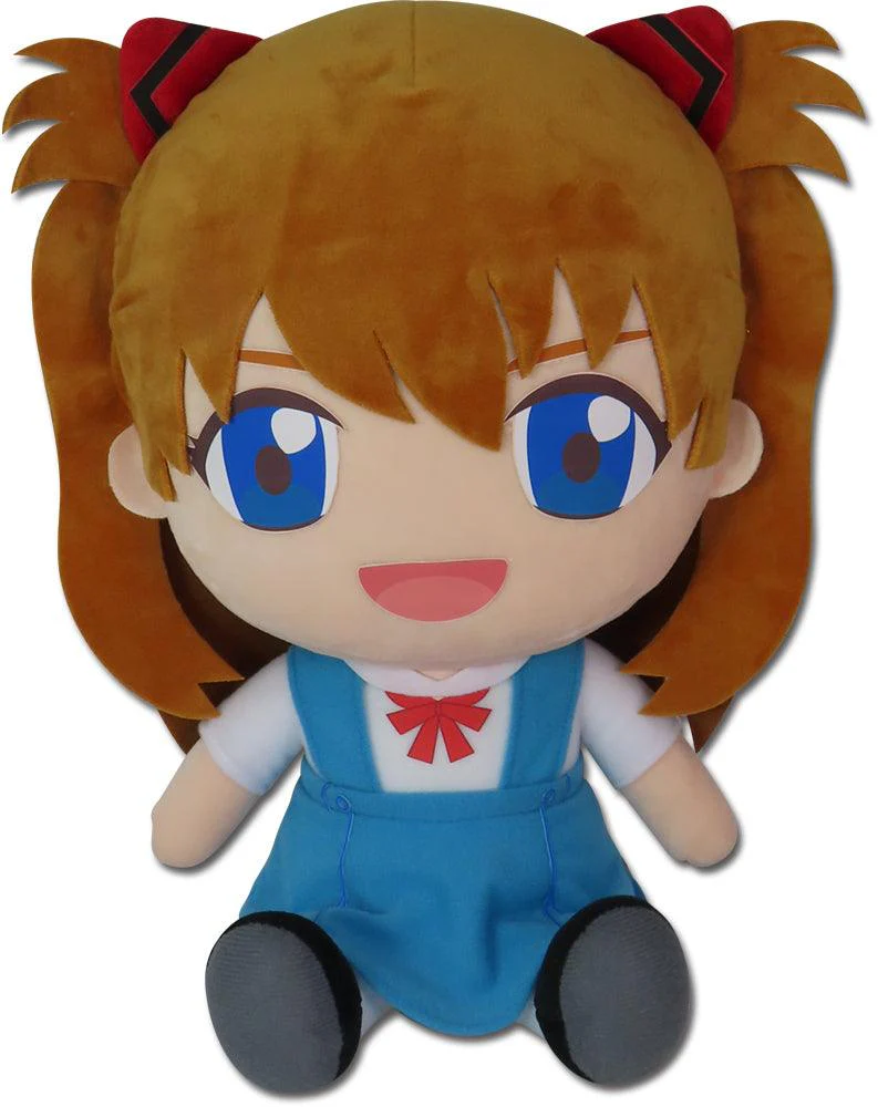EVANGELION NEW MOVIE - ASUKA UNIFORM SITTING PLUSH 12"H