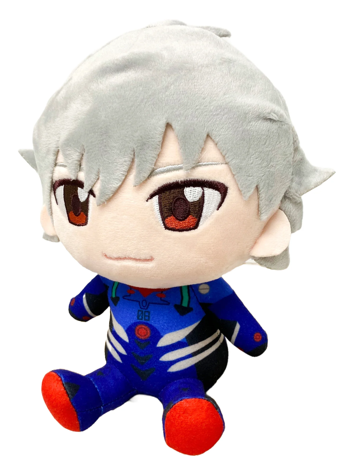 Evangelion New Movie - Kaworu Nagisa (Plug Suit) Sitting Plush 7"H - Image 2