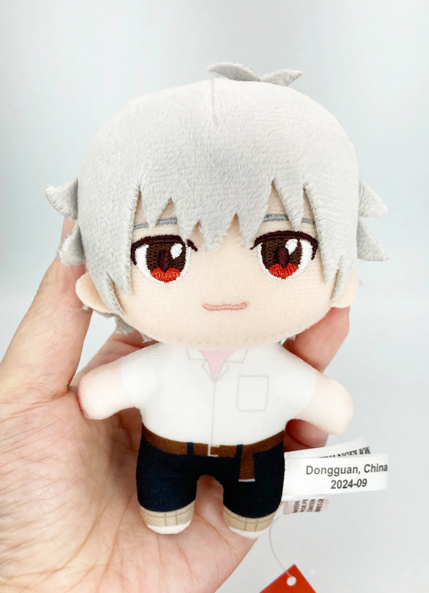 Evangelion New Movie - Kaworu Nagisa (Shool Uniform) Mini Plush w/ Hook Clip 4.5"H - Image 3