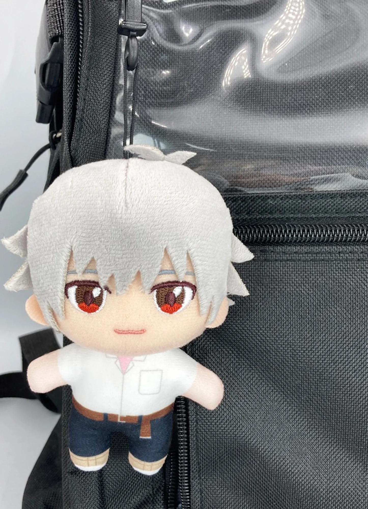 Evangelion New Movie - Kaworu Nagisa (Shool Uniform) Mini Plush w/ Hook Clip 4.5"H - Image 4