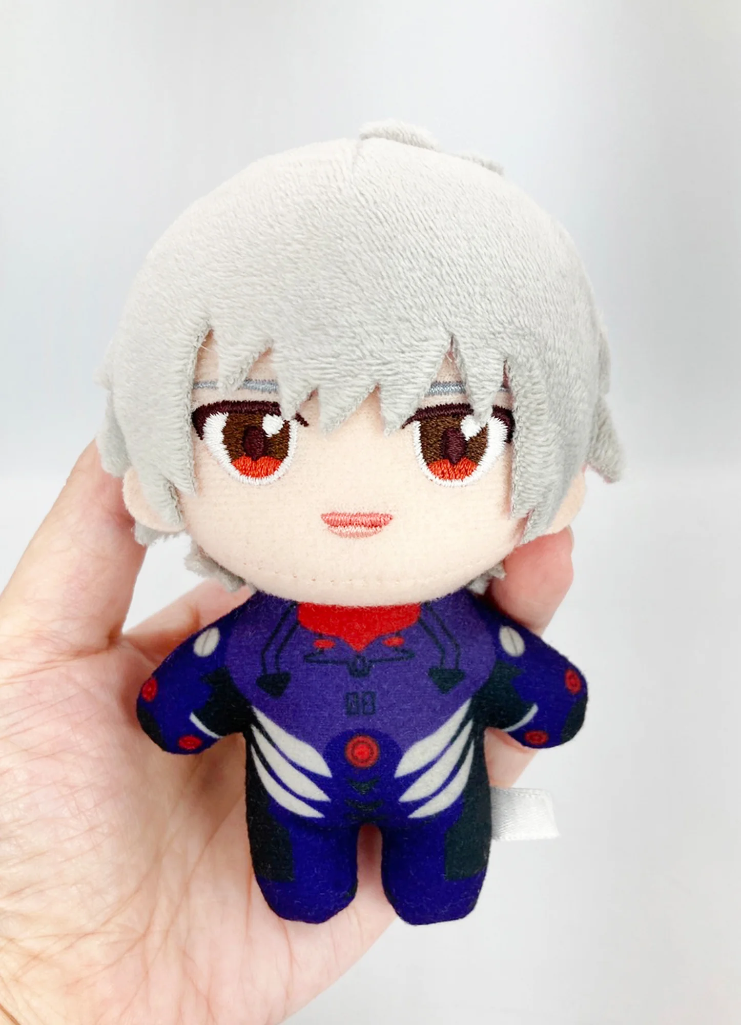 Evangelion New Movie - Kaworu Nagisa (Plug Suit) Mini Plush w/ Hook Clip 4.5"H - Image 3