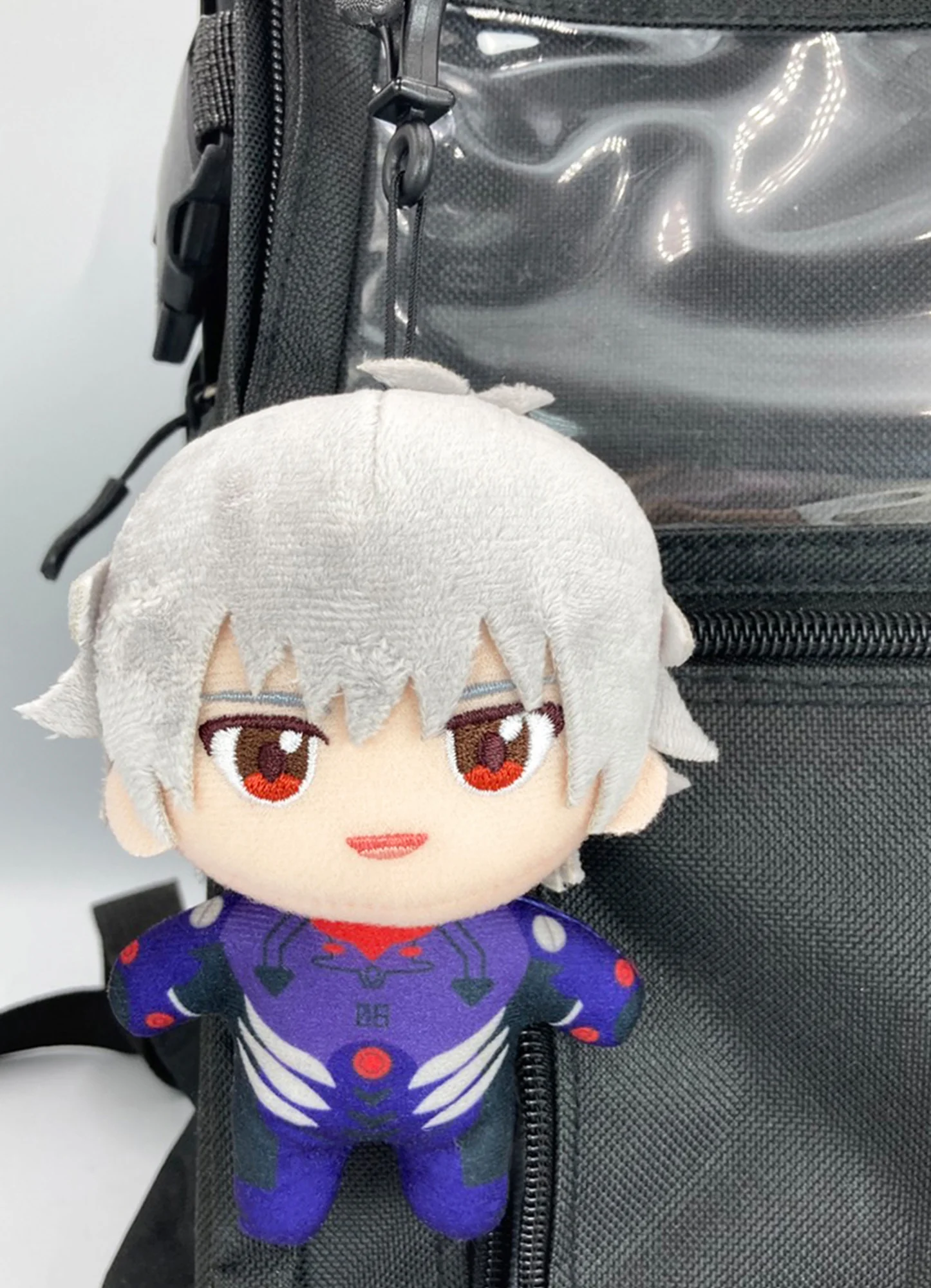 Evangelion New Movie - Kaworu Nagisa (Plug Suit) Mini Plush w/ Hook Clip 4.5"H - Image 4