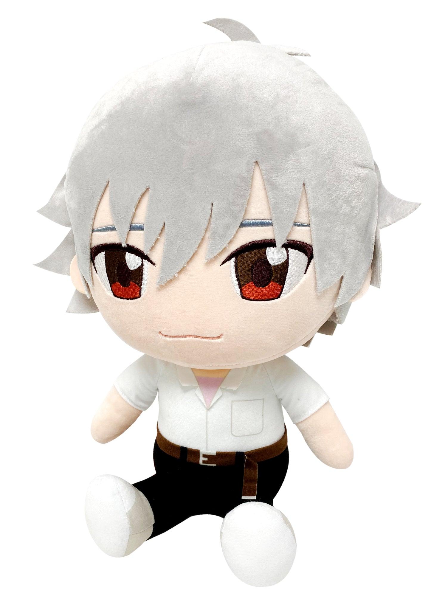 EVANGELION NEW MOVIE - KAWORU UNIFORM SITTING PLUSH 12" H - Image 2
