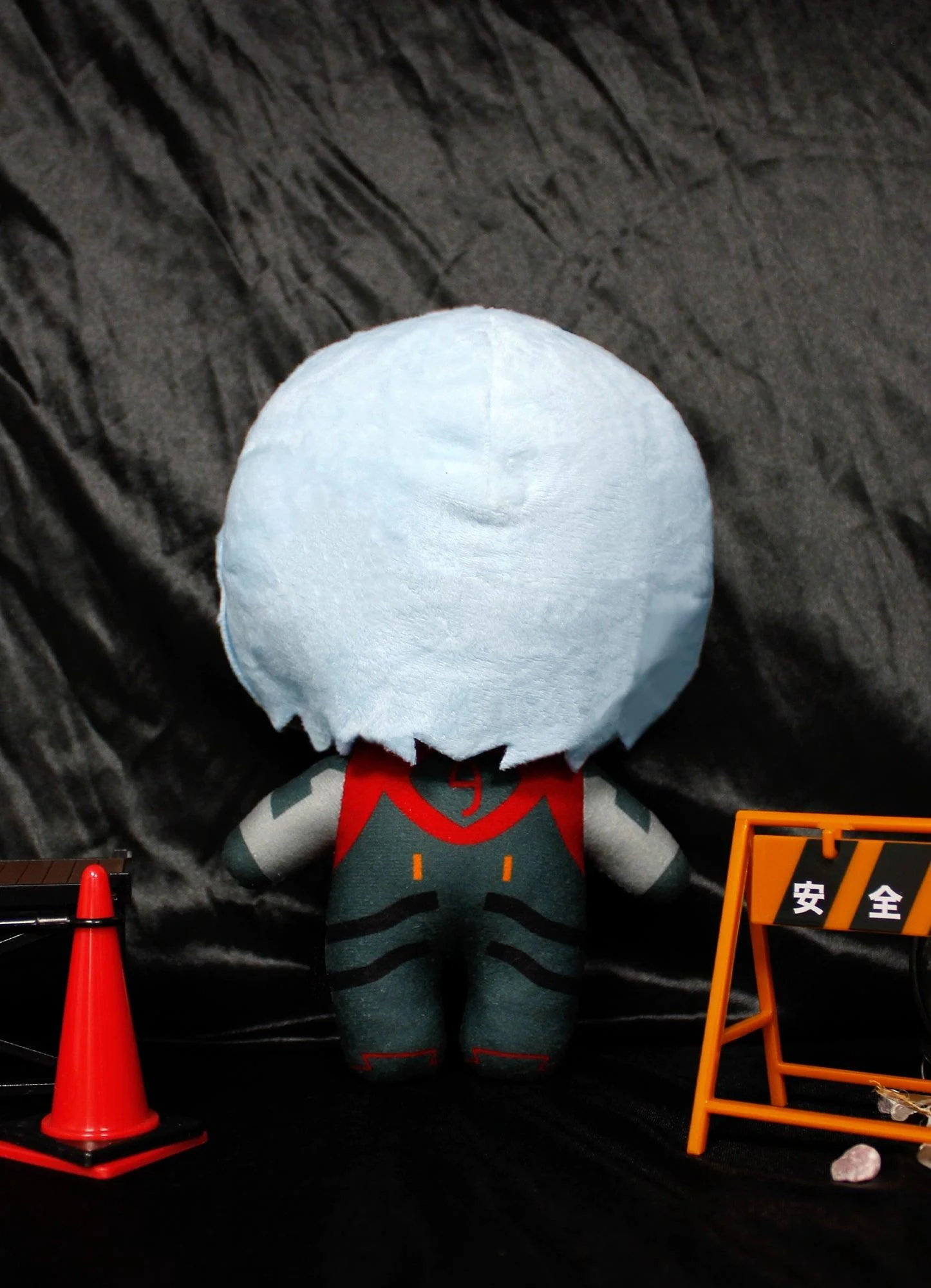 EVANGELION NEW MOVIE - REI AYANAMI BLACK PLUG SUIT PLUSH 7"H - Image 4