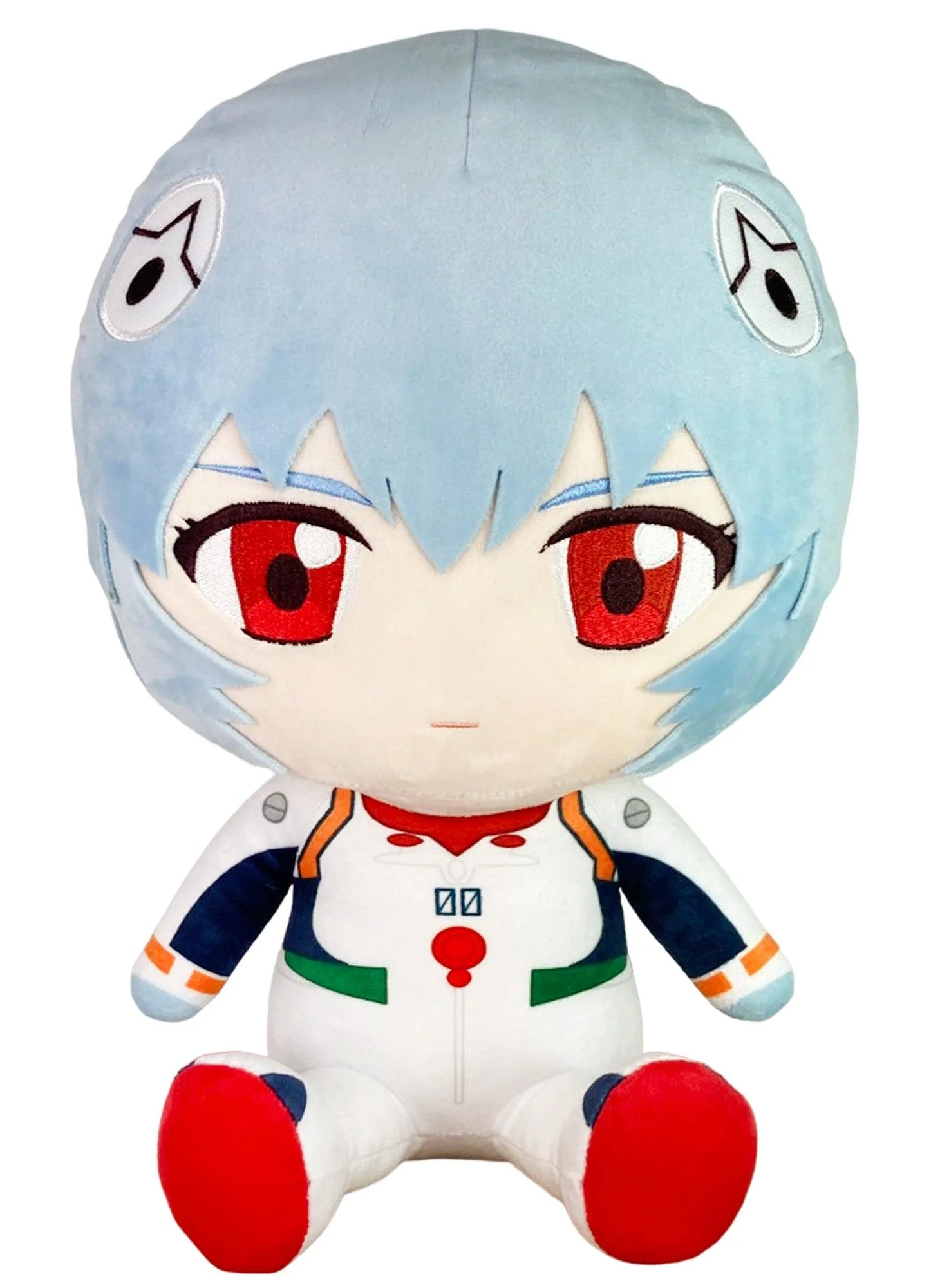 EVANGELION NEW MOVIE - REI PLUG SUIT SITTING PLUSH 12" H