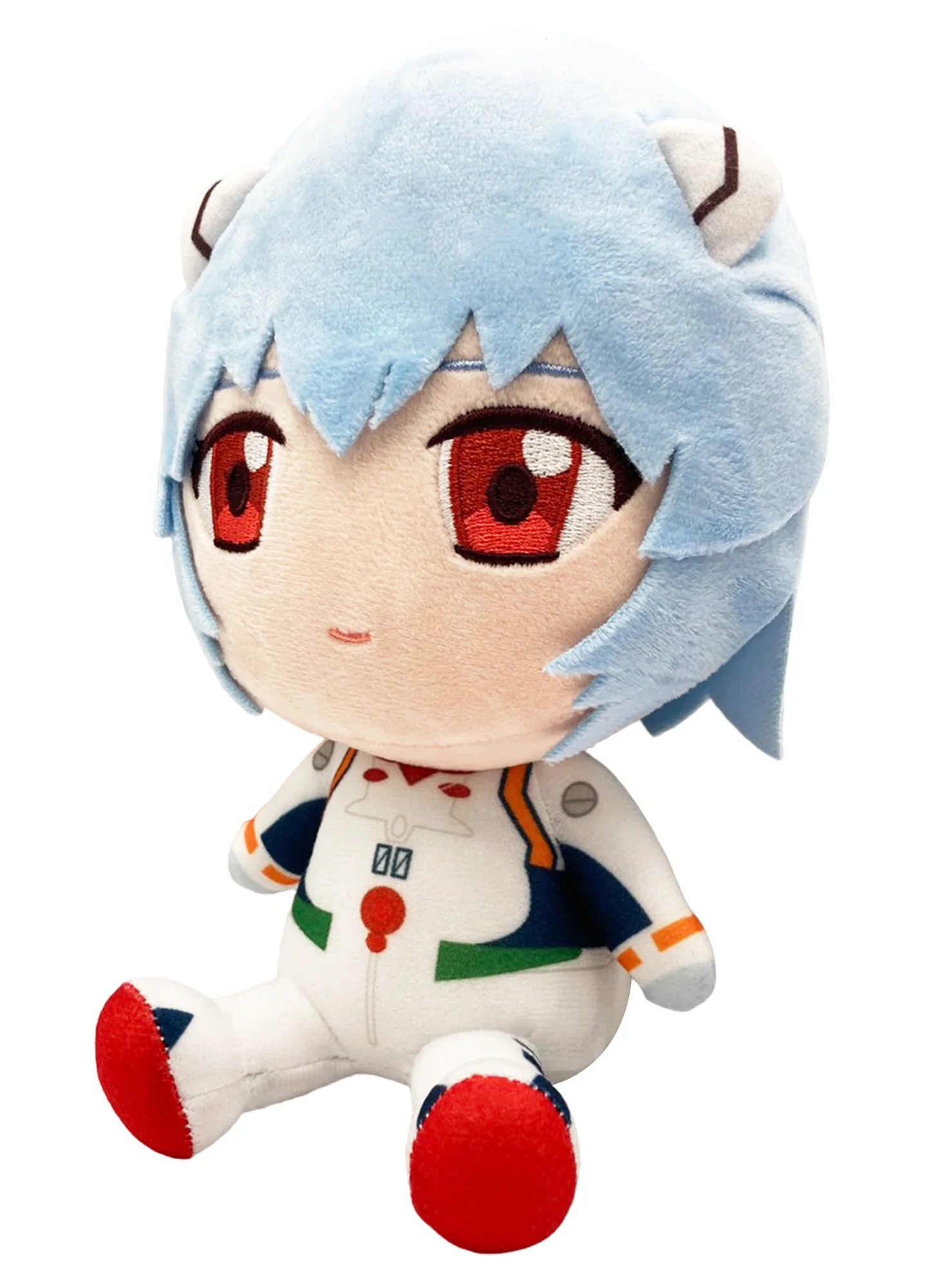 EVANGELION NEW MOVIE - REI SITTING PLUSH 7" H - Image 2