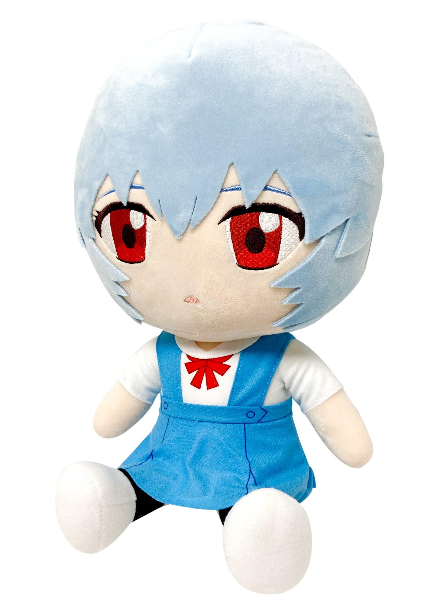 EVANGELION NEW MOVIE - REI UNIFORM SITTING PLUSH 12" H - Image 2