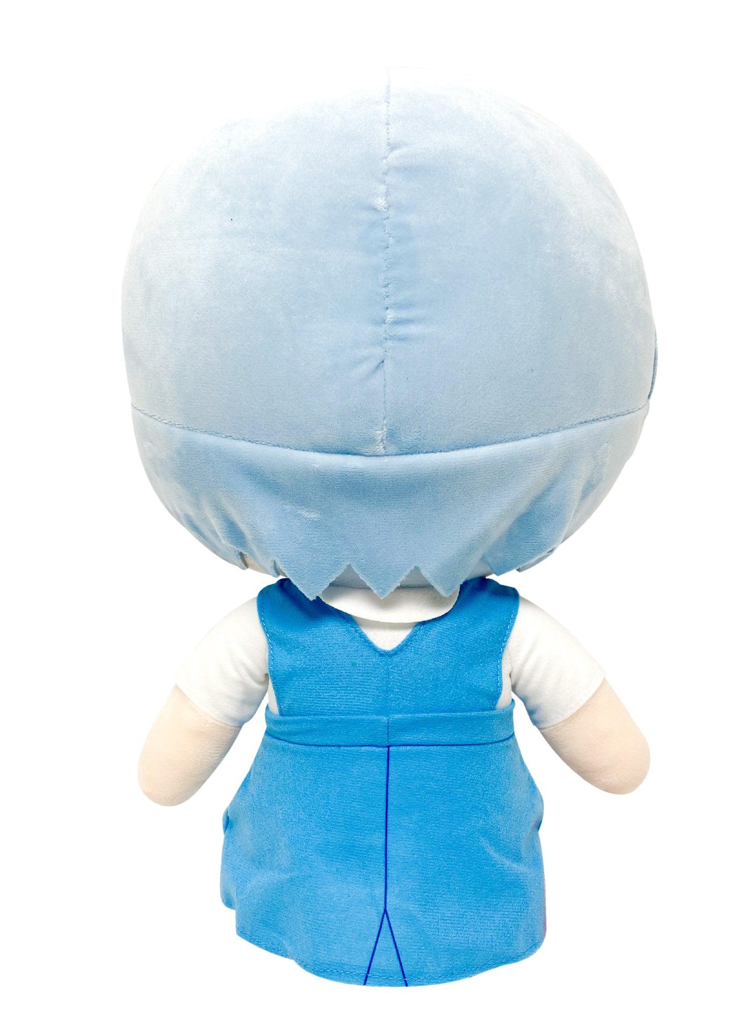 EVANGELION NEW MOVIE - REI UNIFORM SITTING PLUSH 12" H - Image 3