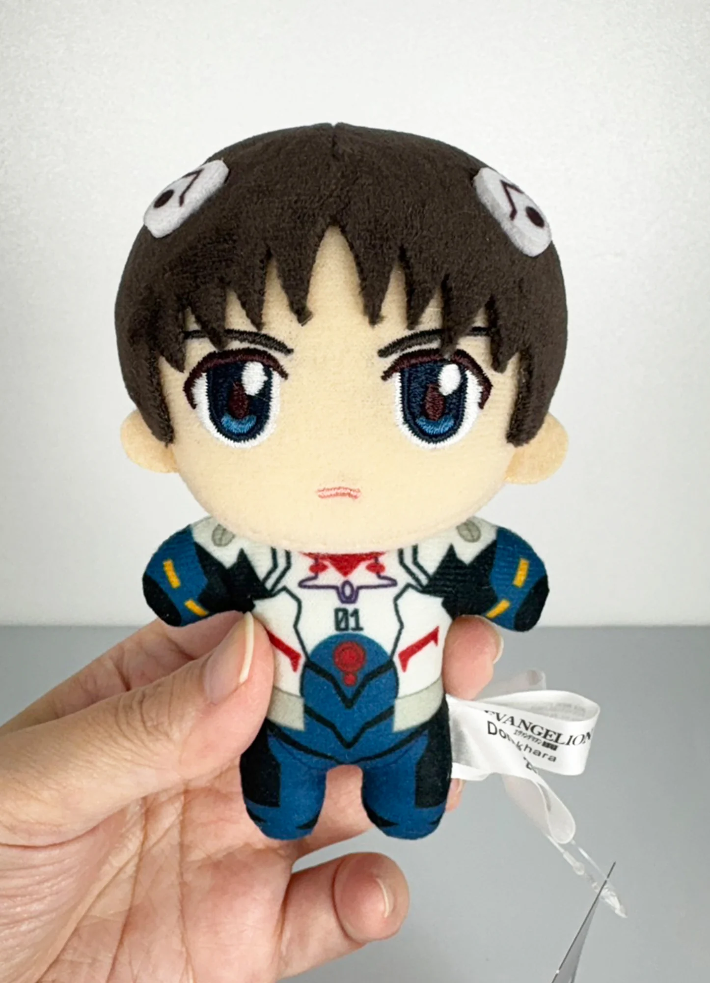 Evangelion New Movie - Shinji Ikari Nagisa (Plug Suit) Mini Plush w/ Hook Clip 4.5"H - Image 3