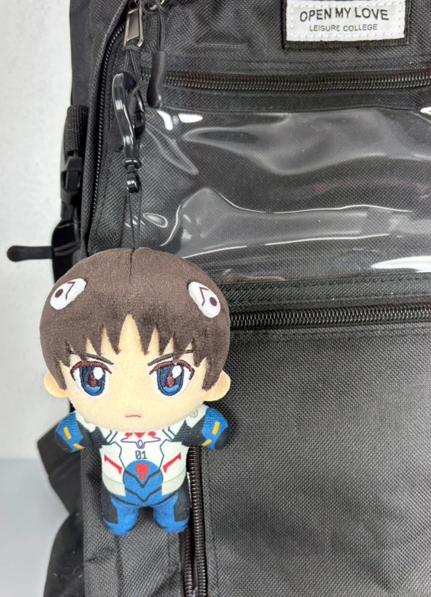 Evangelion New Movie - Shinji Ikari Nagisa (Plug Suit) Mini Plush w/ Hook Clip 4.5"H - Image 4