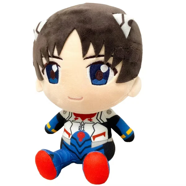 Evangelion New Movie - Shinji Ikari (Plug Suit) Sitting Plush 7"H - Image 2