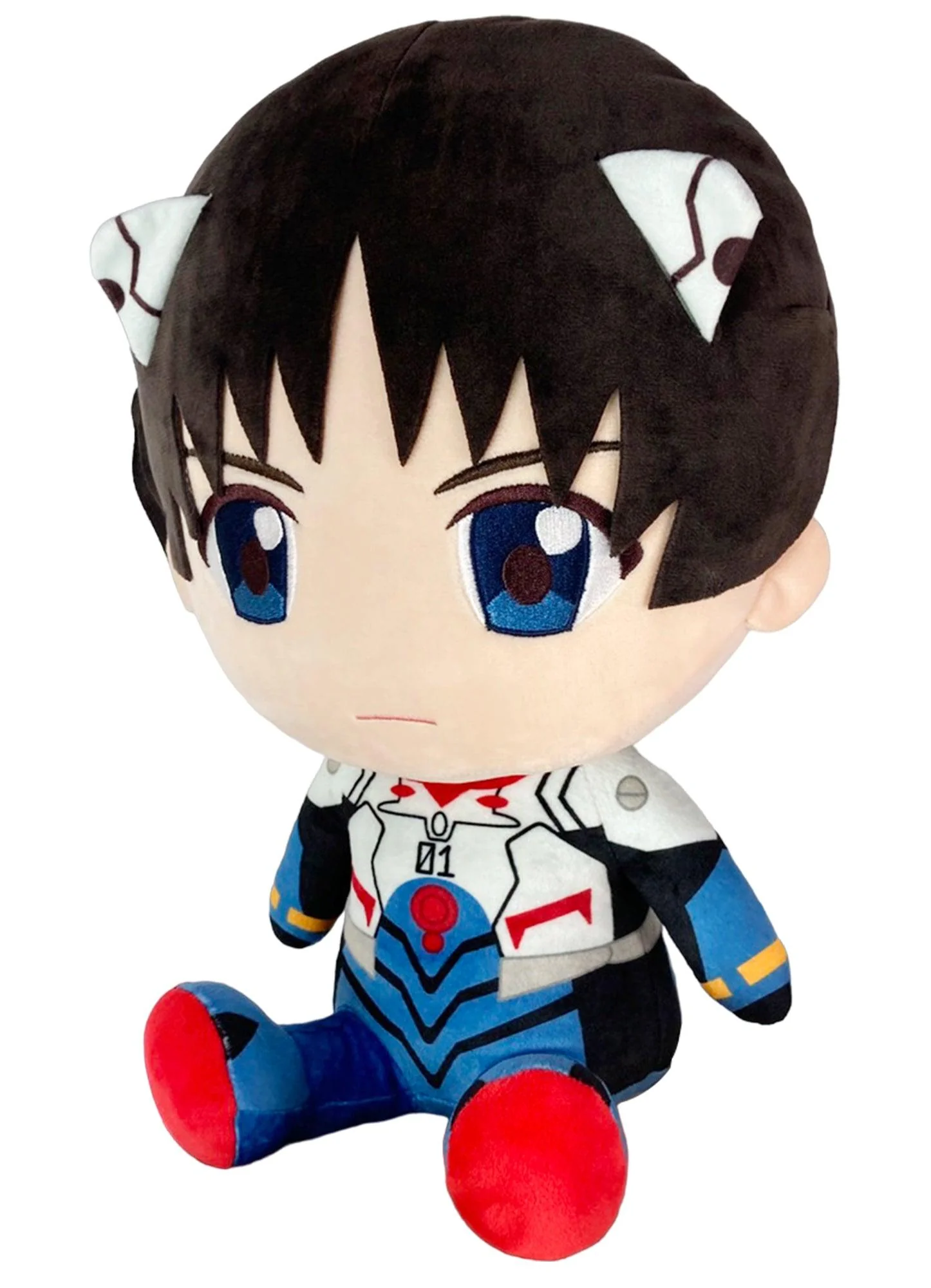 EVANGELION NEW MOVIE - SHINJI PLUG SUIT SITTING PLUSH 12" H - Image 2