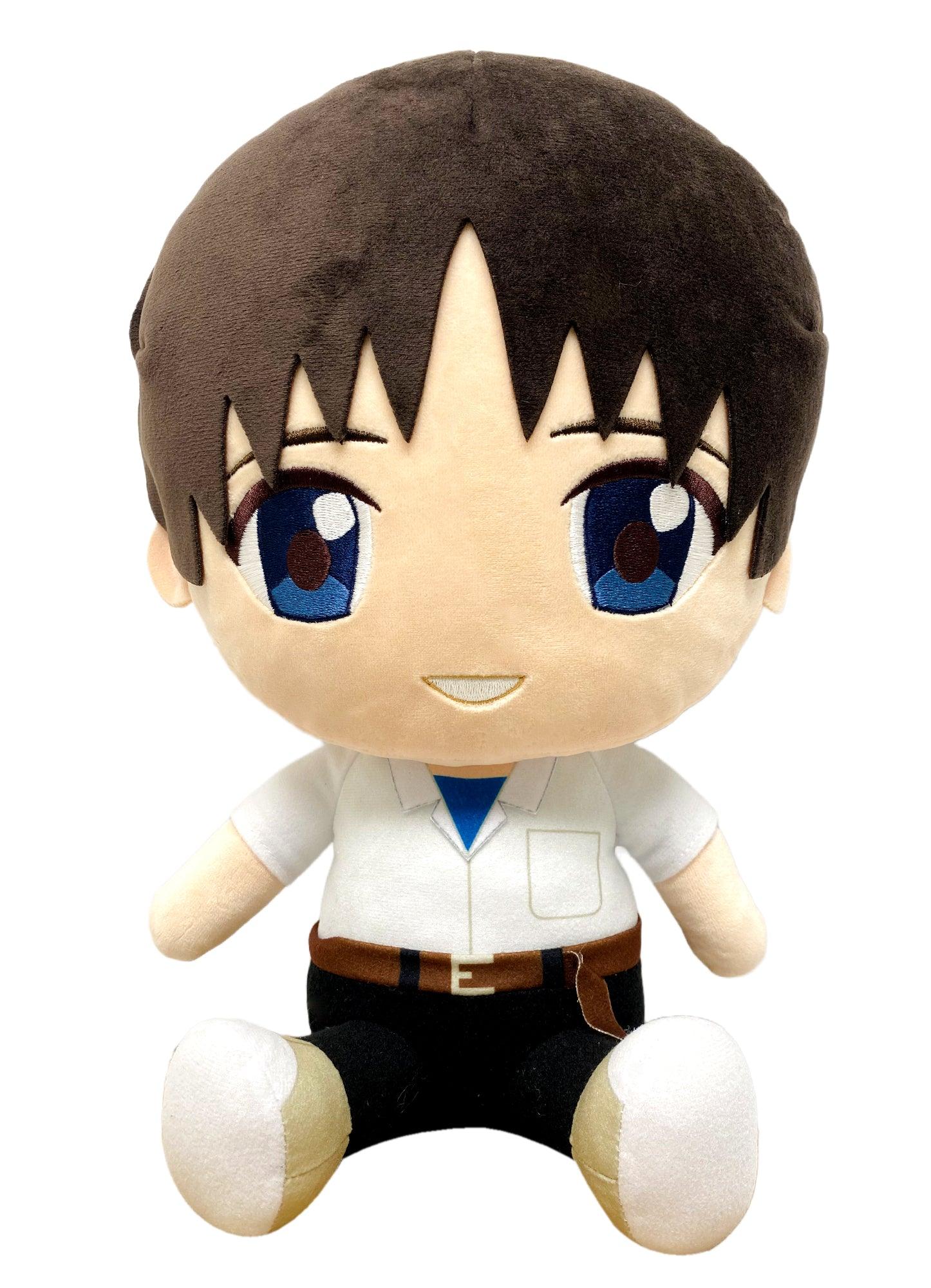 EVANGELION NEW MOVIE - SHINJI UNIFORM SITTING PLUSH 12" H