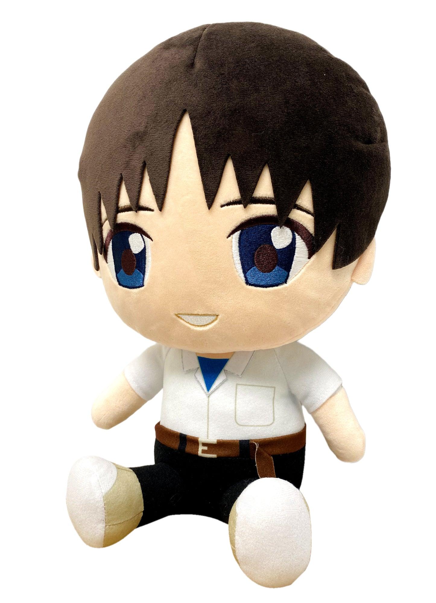 EVANGELION NEW MOVIE - SHINJI UNIFORM SITTING PLUSH 12" H - Image 2