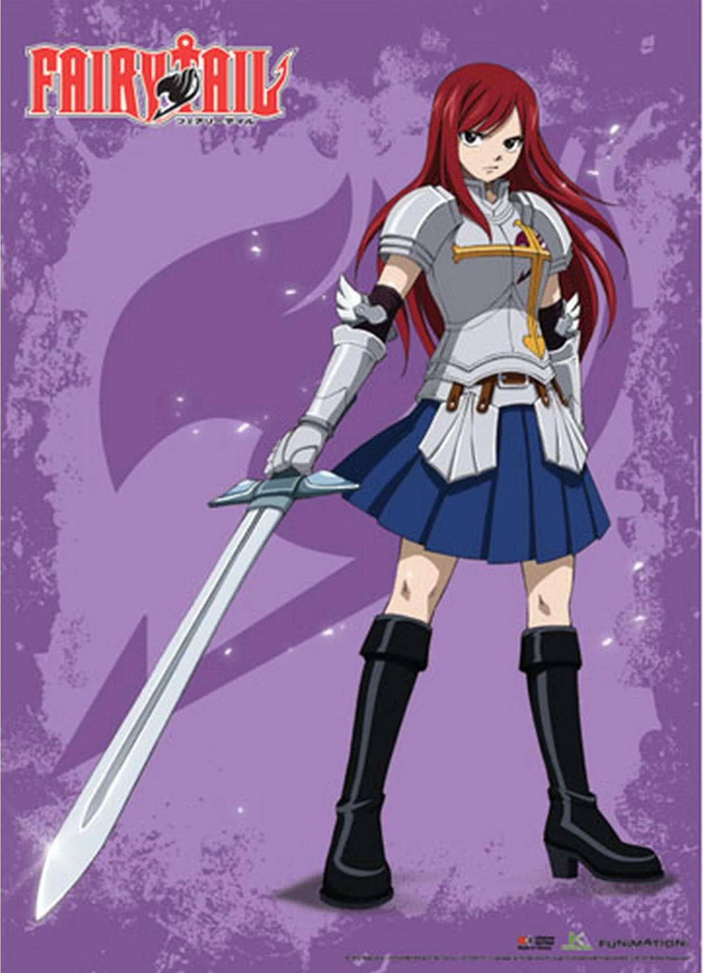 Fairy Tail - Erza Scarlet Single Shot Fabric Poster