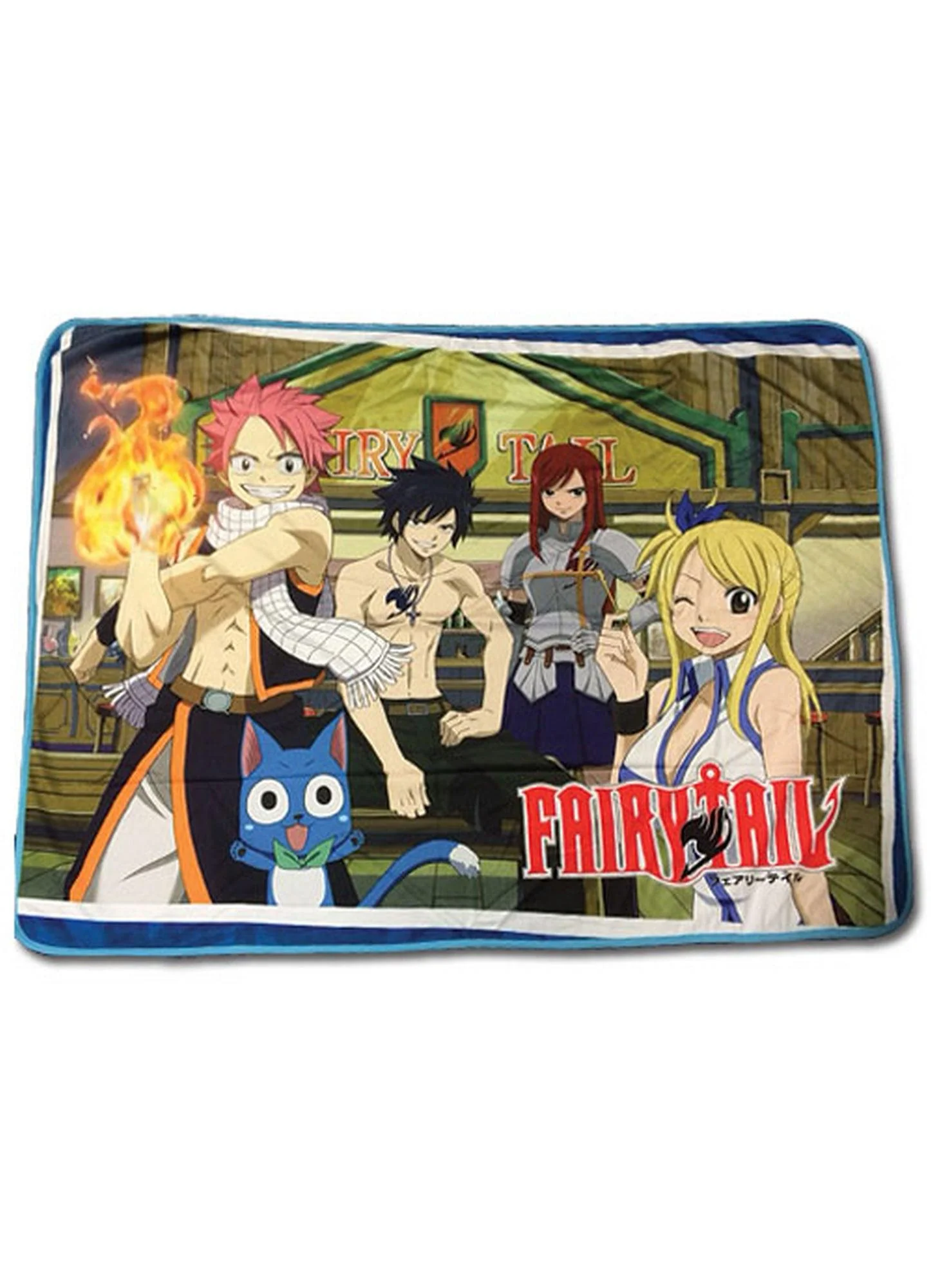 Fairy Tail - Group In Bar Sublimation Throw Blanket