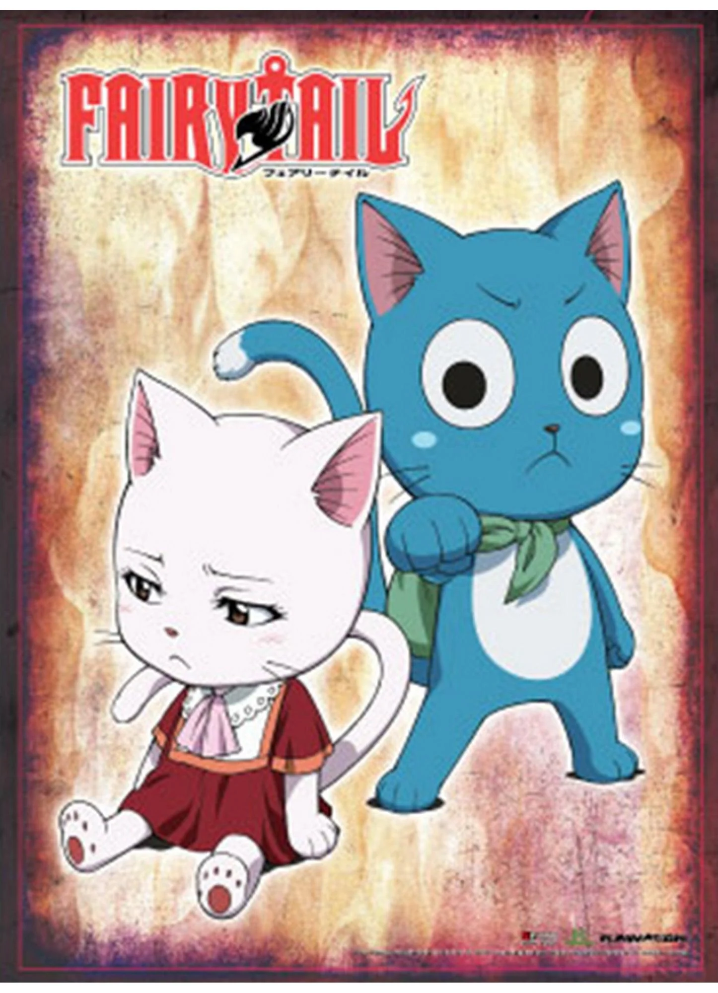 Fairy Tail - Happy & Carla Wall Scroll