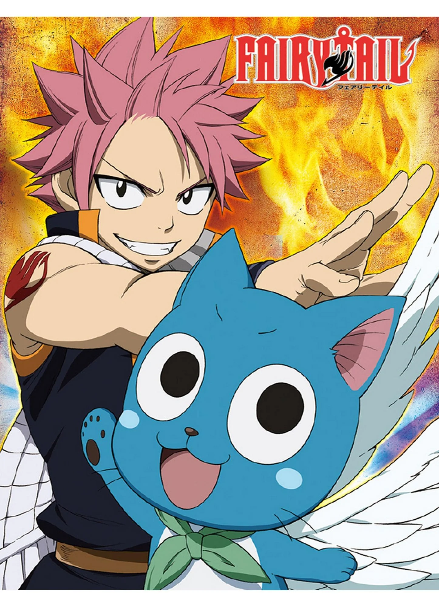 Fairy Tail - Natsu Dragneel & Happy 2 Sublimation Throw Blanket