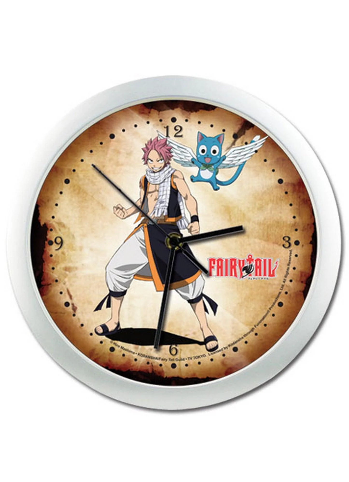 Fairy Tail - Natsu Dragneel & Happy Wall Clock