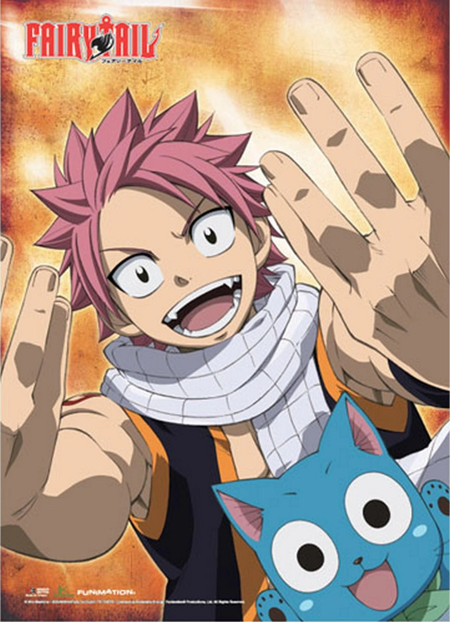 Fairy Tail - Natsu Dragneel & Happy Wall Scroll