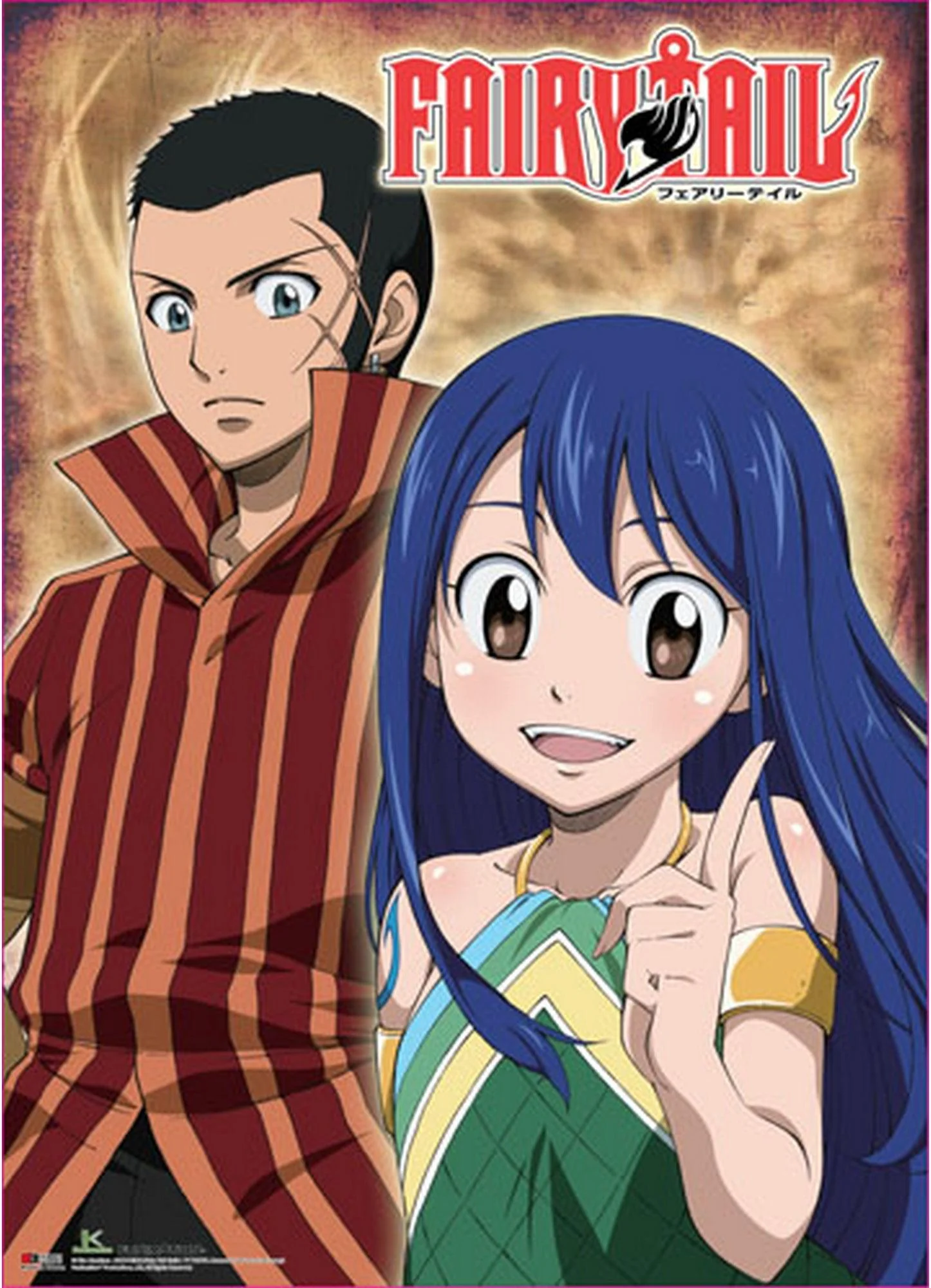 Fairy Tail - Wendy Marvell And Mest Gryder "Doranbolt" Wall Scroll
