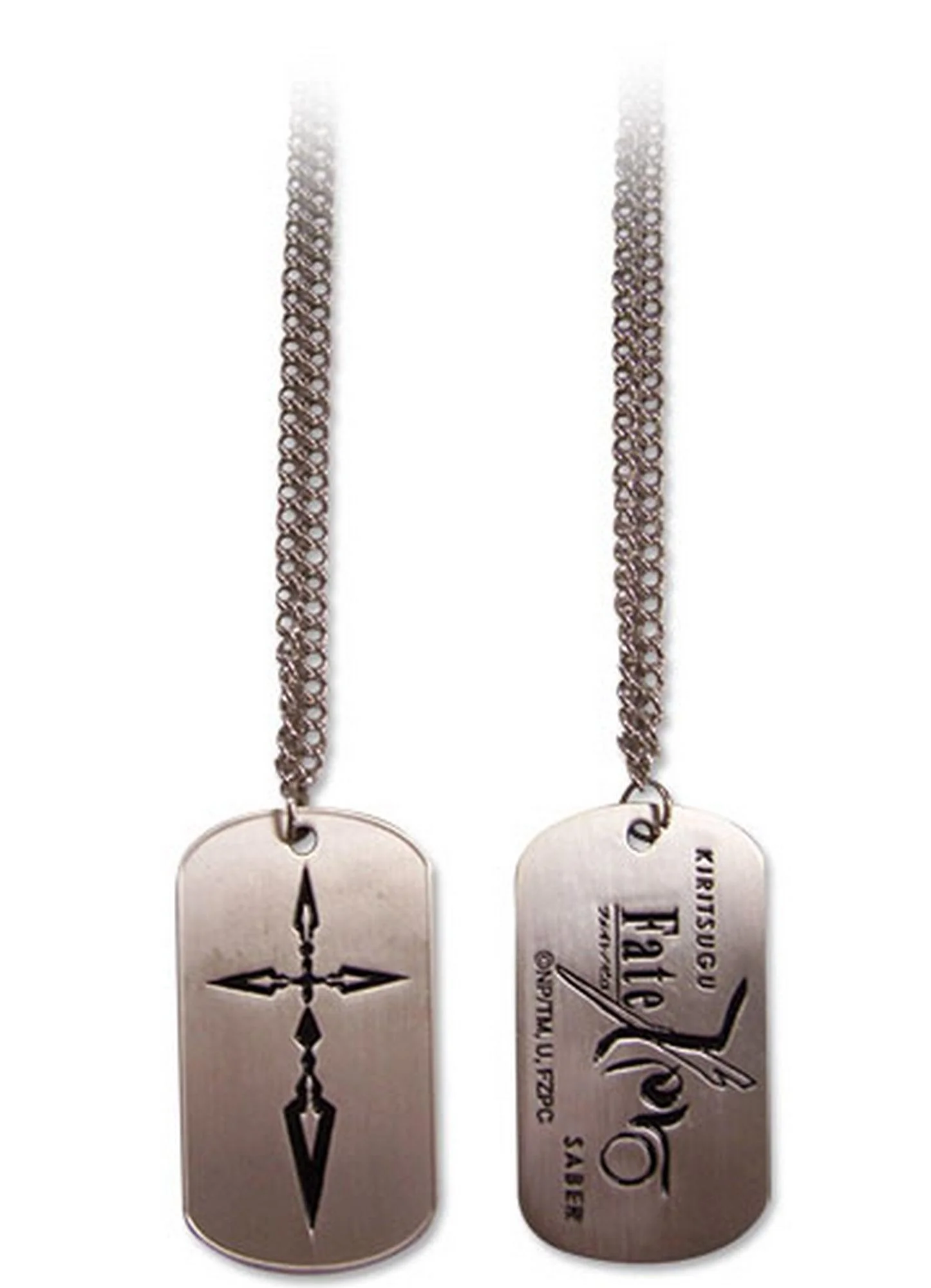 Fate/Zero - Kiritsugu Emiya & Saber Command Seal Dog Tag Necklace