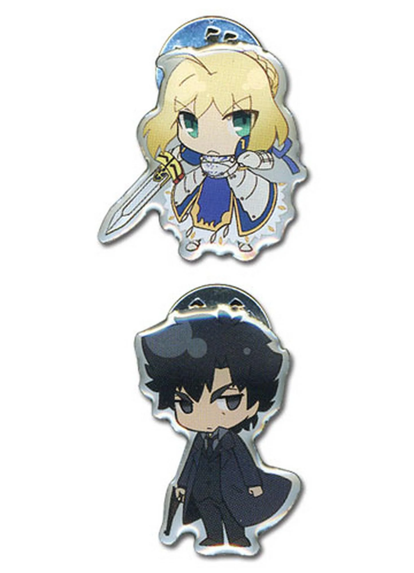 Fate/Zero - Saber And Kiritsugu Emiya SD Metal Pin Set