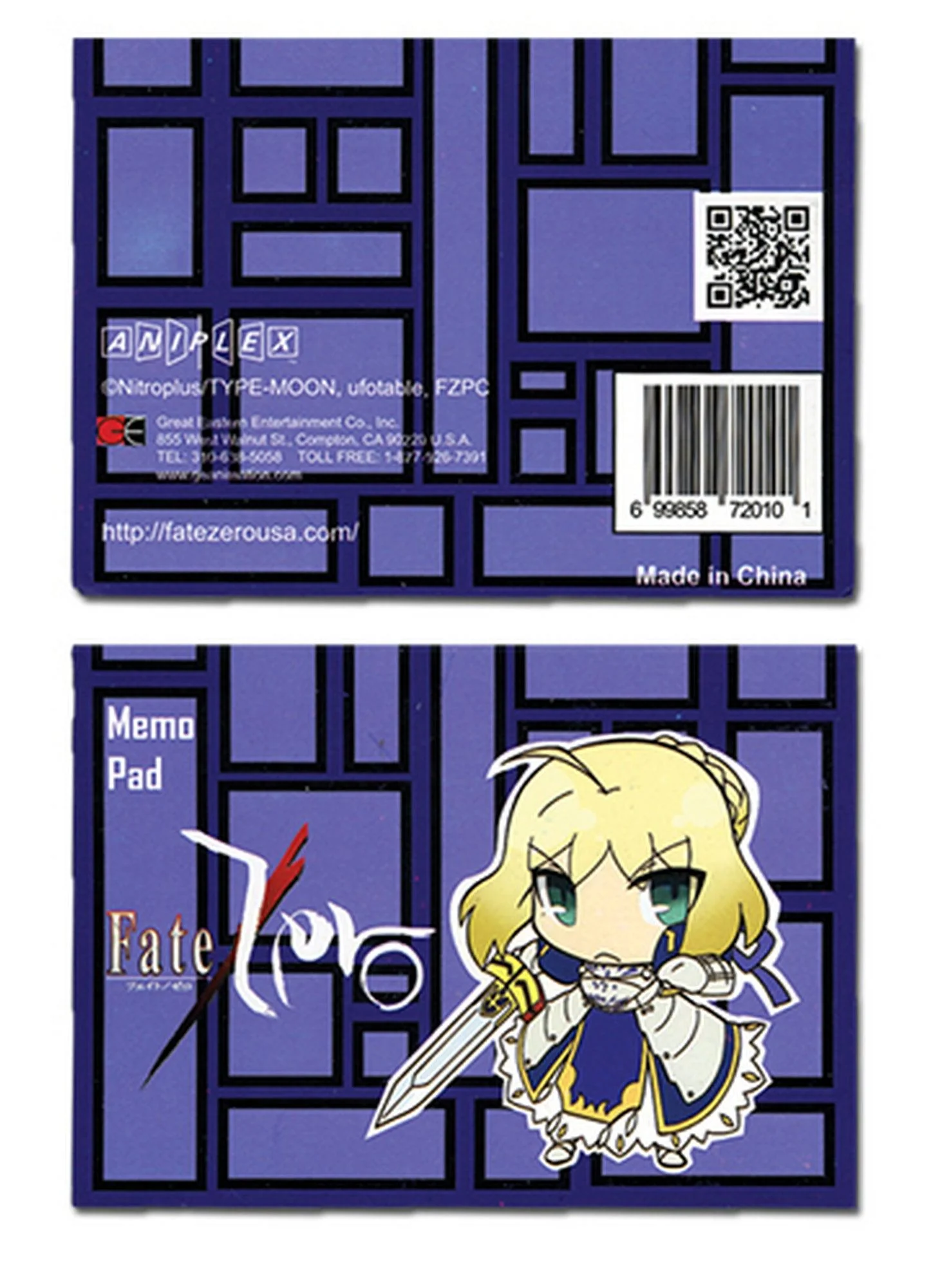 Fate/Zero - Saber Memo Pad