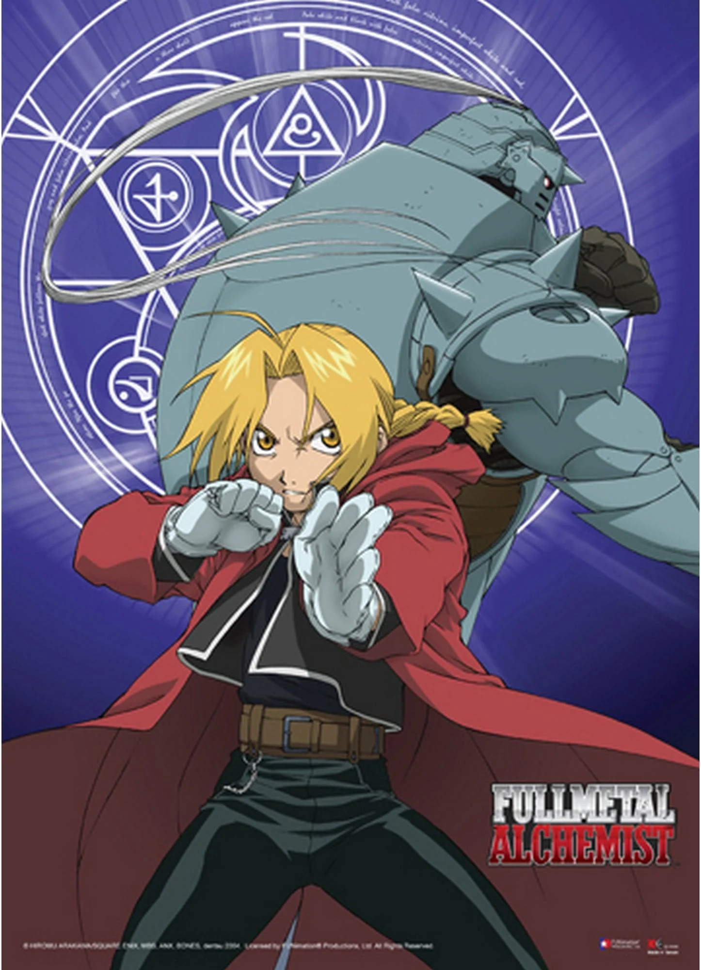 Fullmetal Alchemist - Edward Elric "Ed" & Alphonse Elric "Al" W/Alchemist Make Wall Scroll