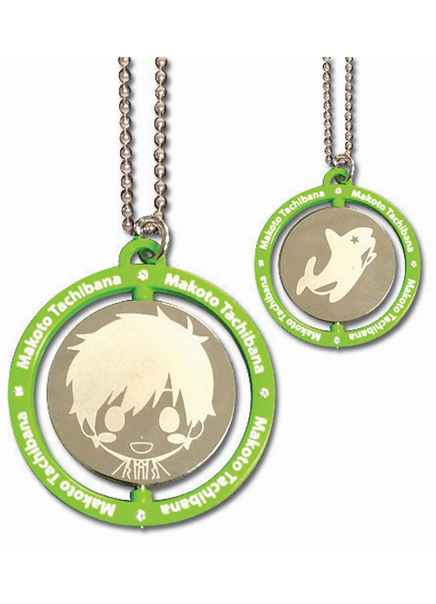 Free! - Makoto Tachibana Green Metal Necklace