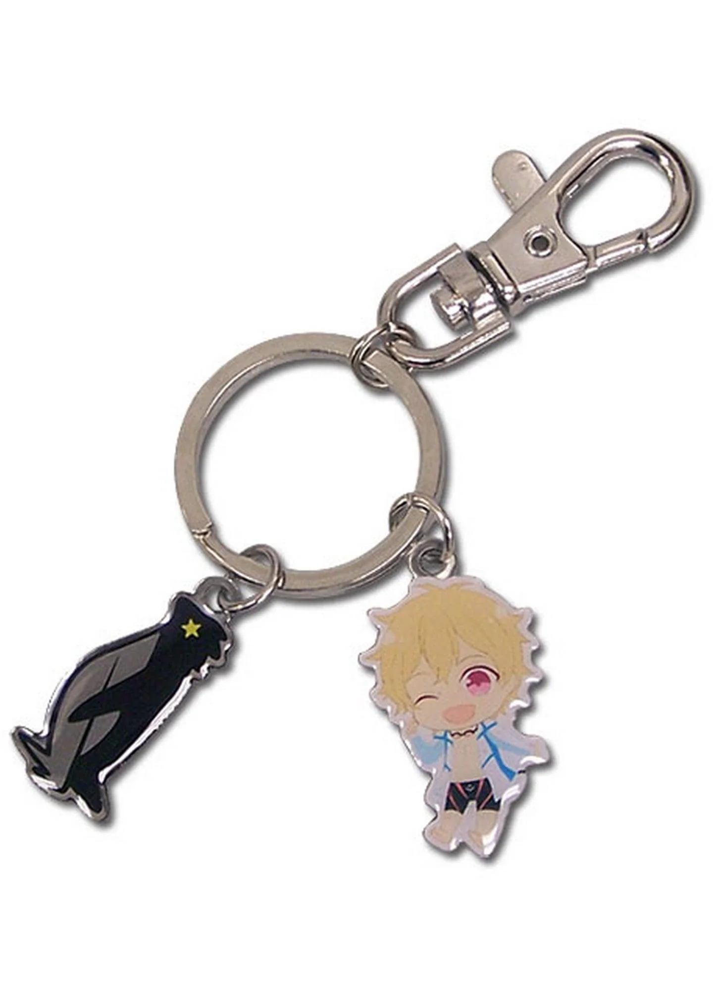 Free! - SD Nagisa Hazuki & Icon Metal Keychain