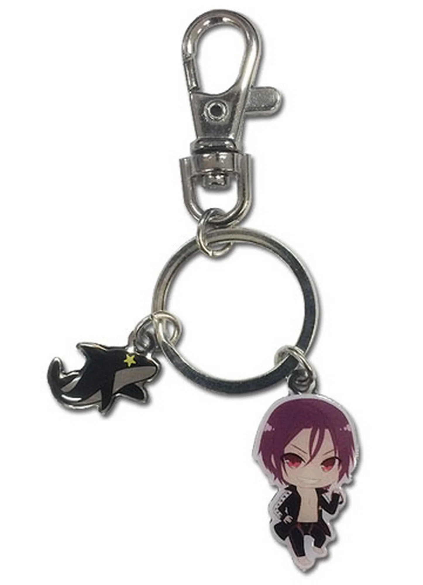 Free! - SD Rin Matsuoka & Icon Metal Keychain