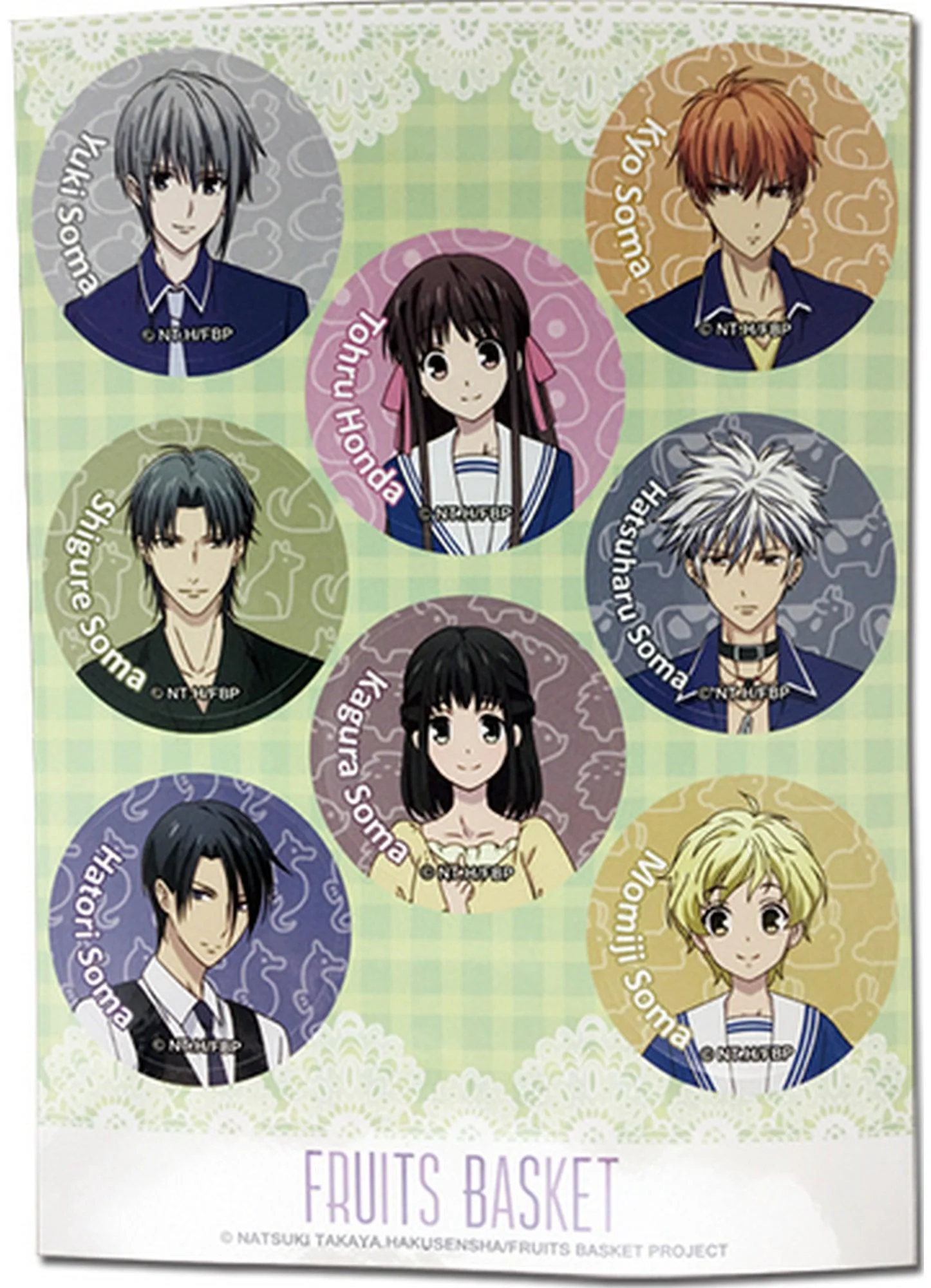Fruits Basket - Group Sticker Set 5"X7"
