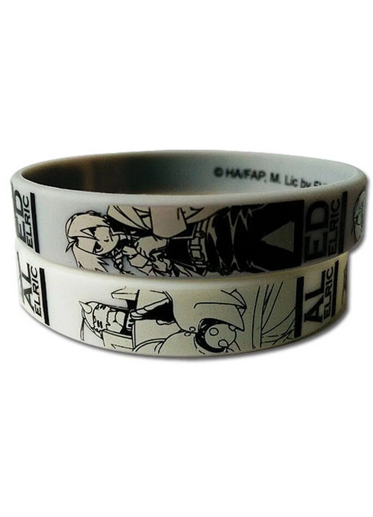 Full Metal Alchemist: Brotherhood - Edward Elric "Ed" & Alphonse Elric "Al" PVC Wristbands