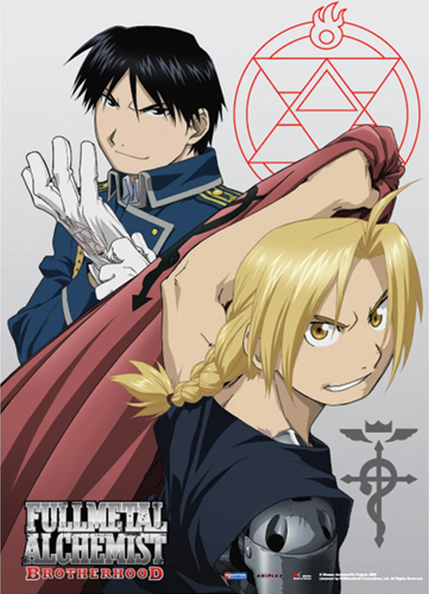 Full Metal Alchemist: Brotherhood - Edward Elric "Ed" & Roy Fabric Poster