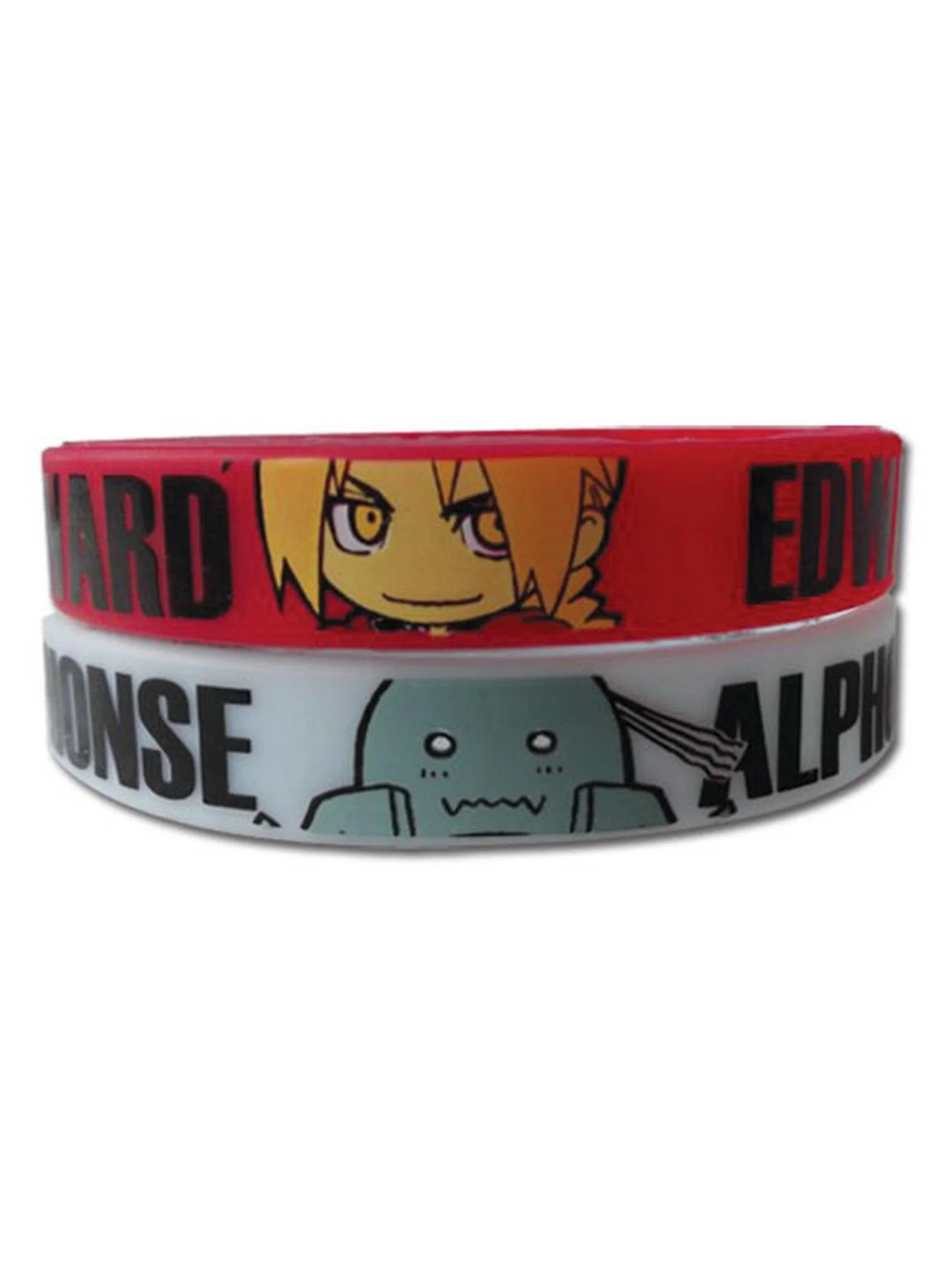 Fullmetal Alchemist - Edward Elric "Ed" & Alphonse Elric "Al" SD PVC Wristband Set