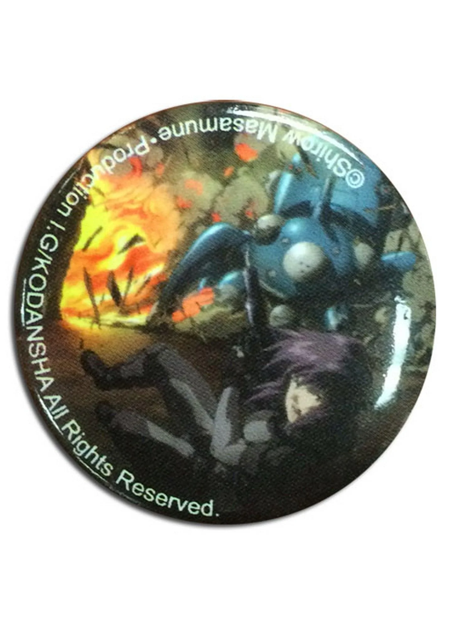 Ghost in The Shell - Motoko Kusanagi With Tachikoma Explosive Button