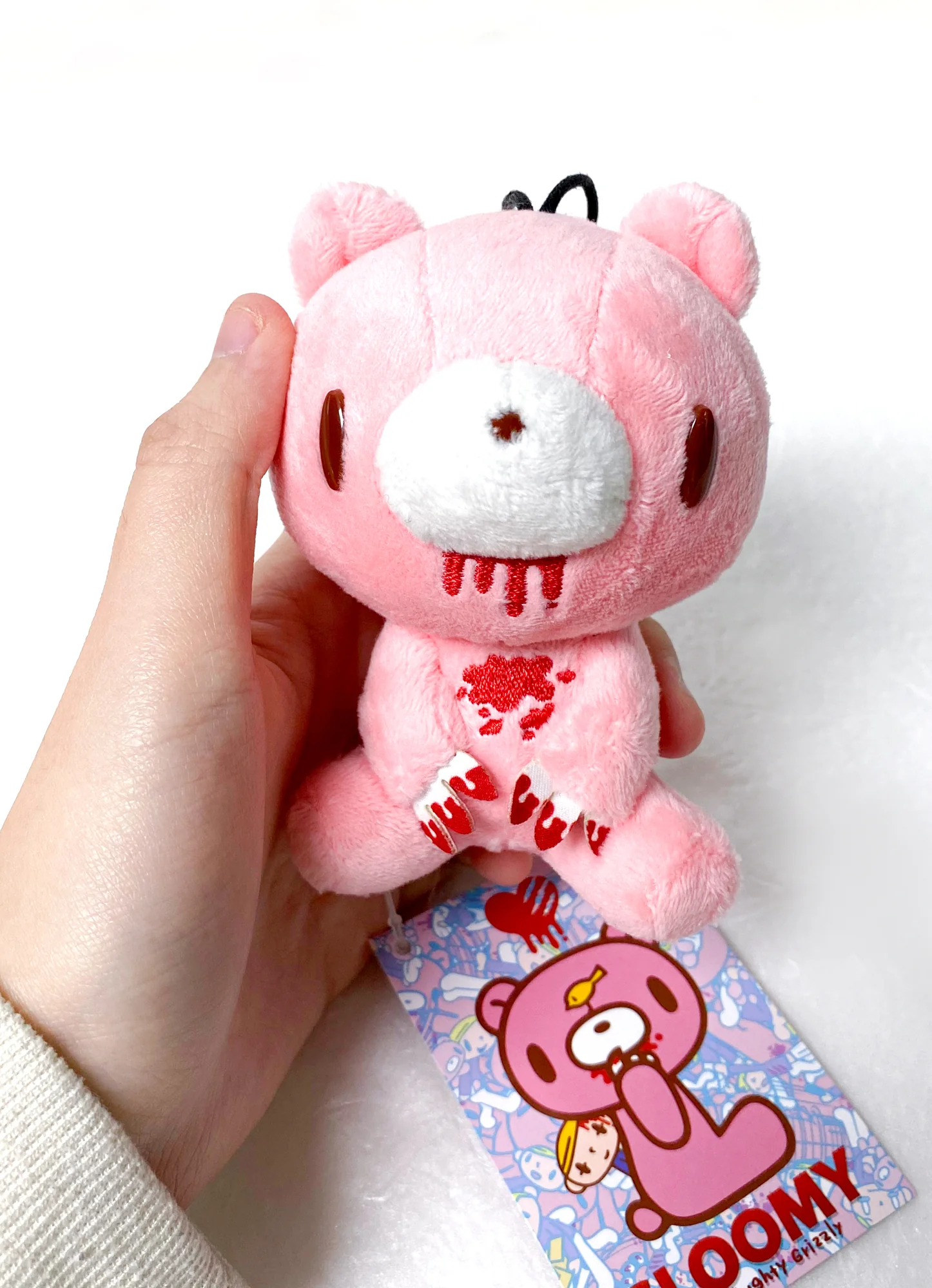 Gloomy Bear: Gloomy Bear Mini Plush w/ Spring Hook 4"H - Image 4