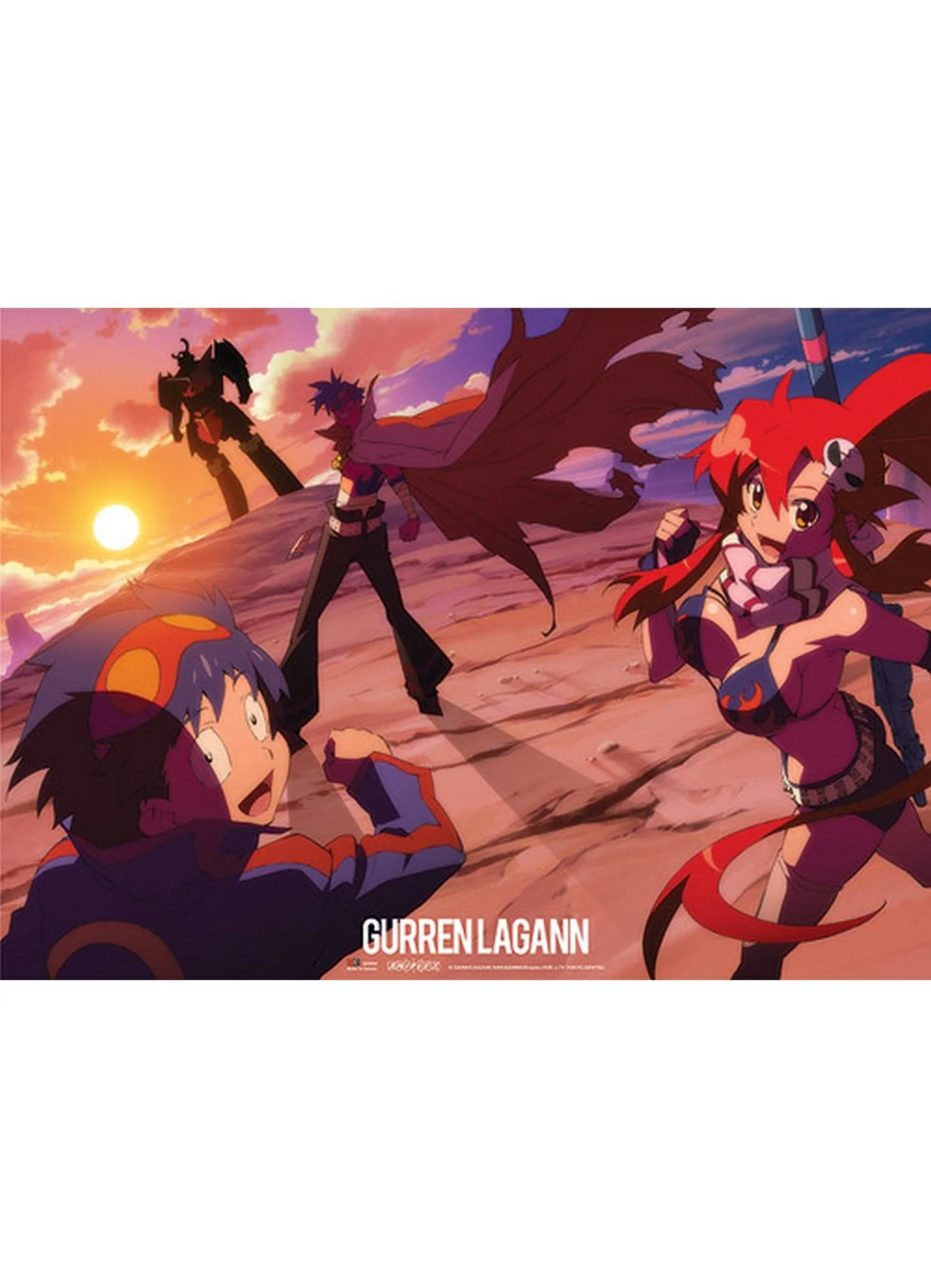 Gurren Lagann - Simon, Kimina & Yoko Littner Wall Scroll